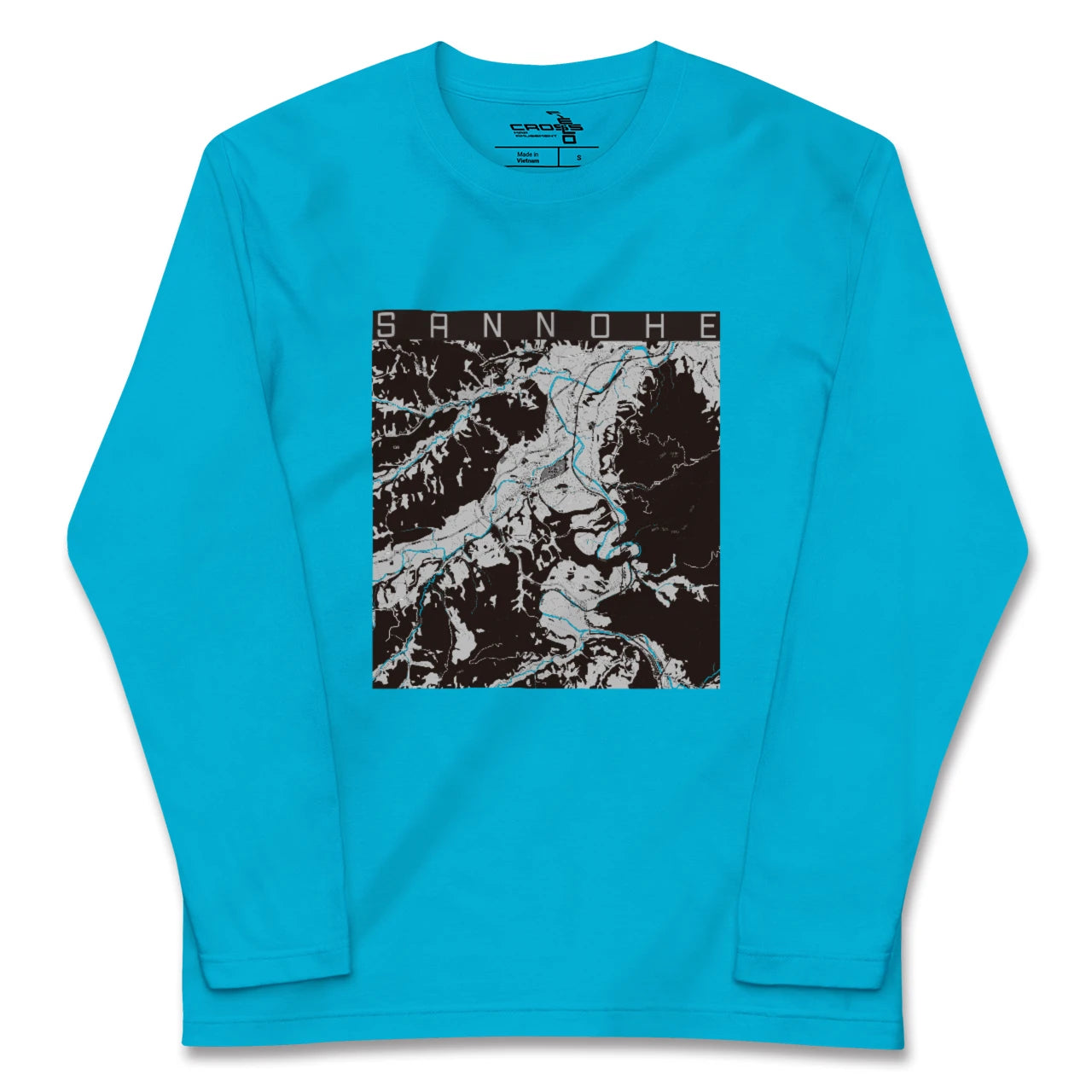【三戸(青森県)】地図柄ロングスリーブTシャツ