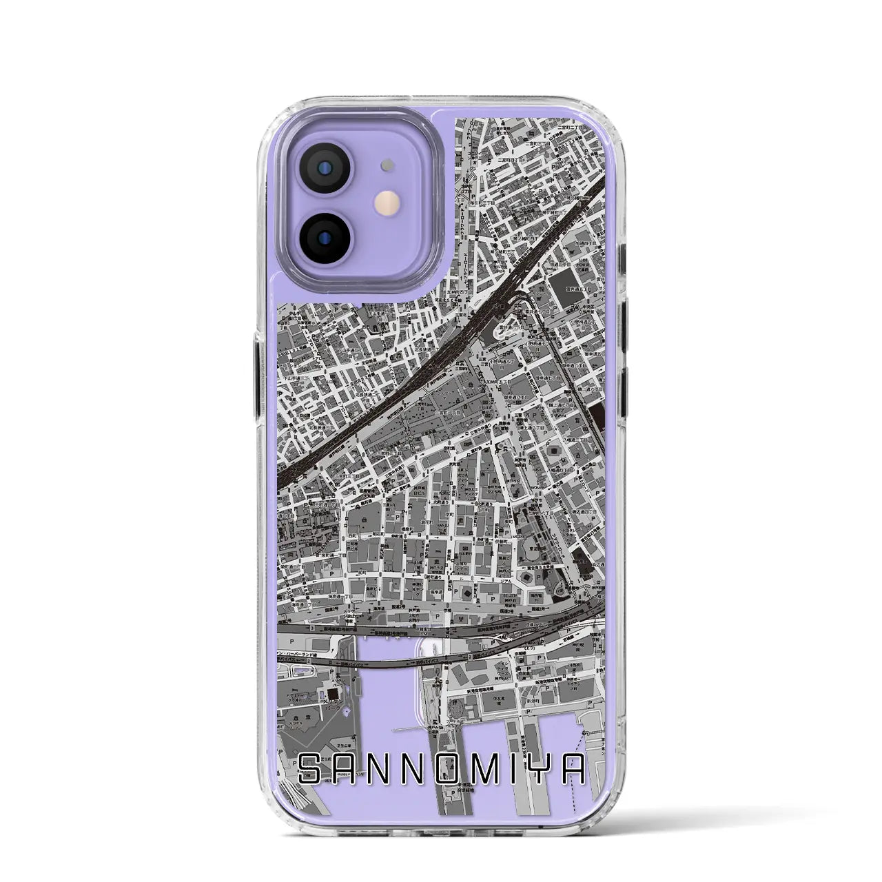 【三宮2(兵庫県)】地図柄iPhoneケース(MagSafeタイプ)