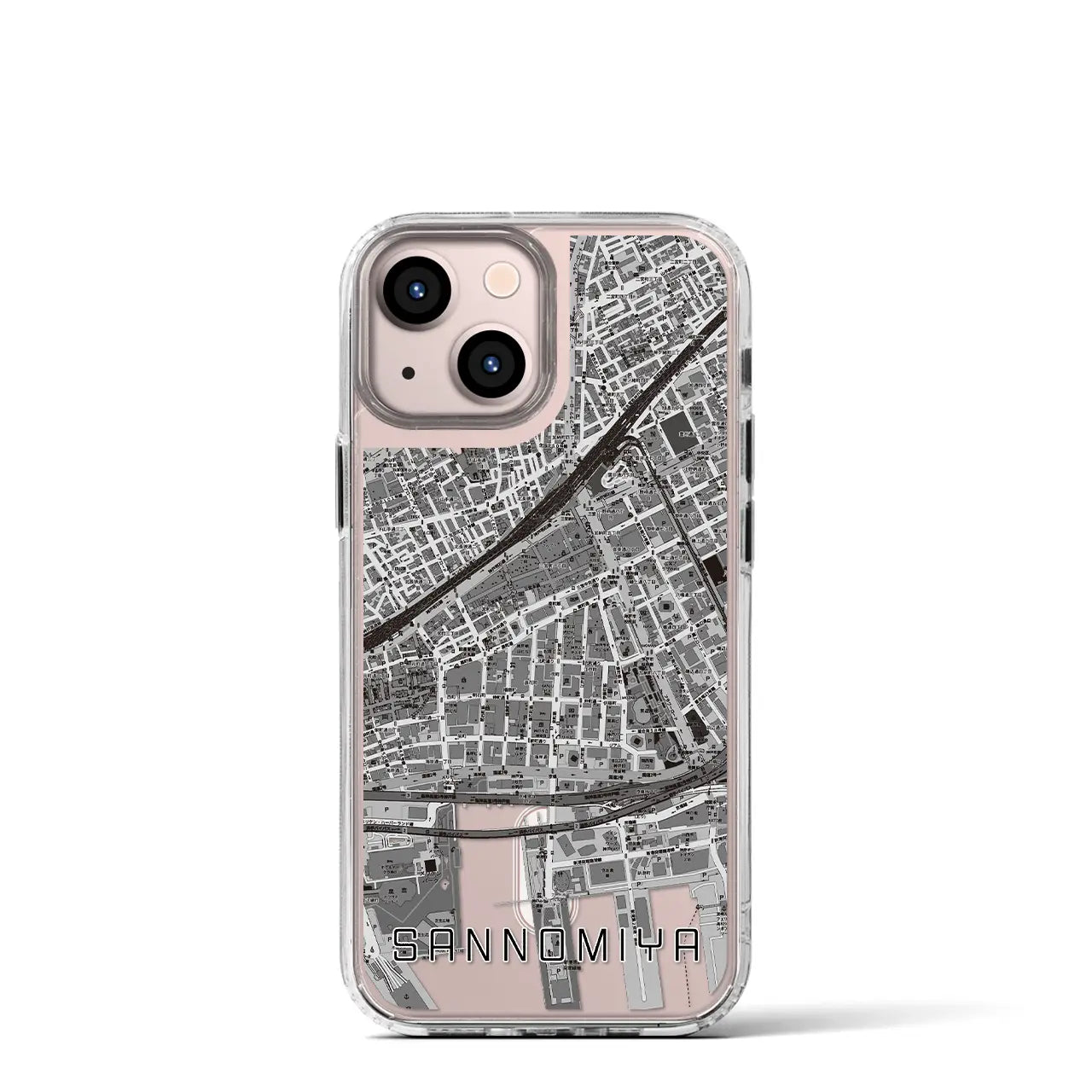 【三宮2(兵庫県)】地図柄iPhoneケース(MagSafeタイプ)