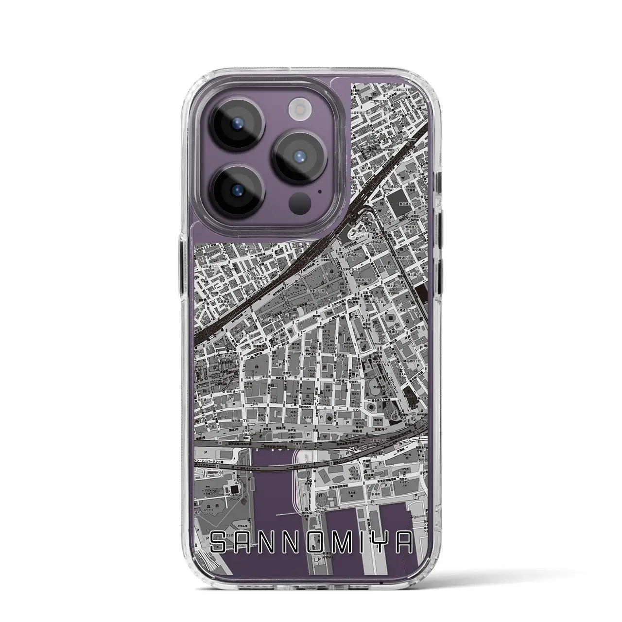 【三宮2(兵庫県)】地図柄iPhoneケース(MagSafeタイプ)