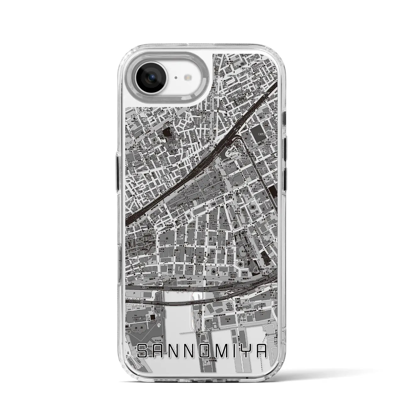 【三宮2(兵庫県)】地図柄iPhoneケース(MagSafeタイプ)