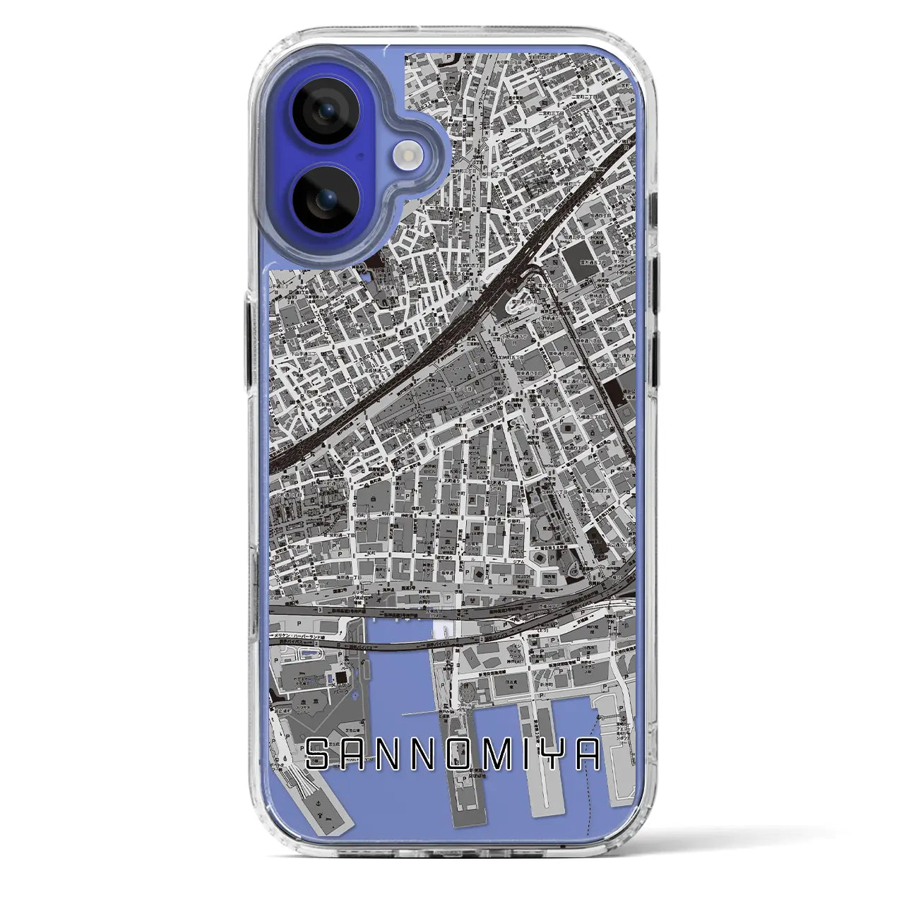 【三宮2(兵庫県)】地図柄iPhoneケース(MagSafeタイプ)