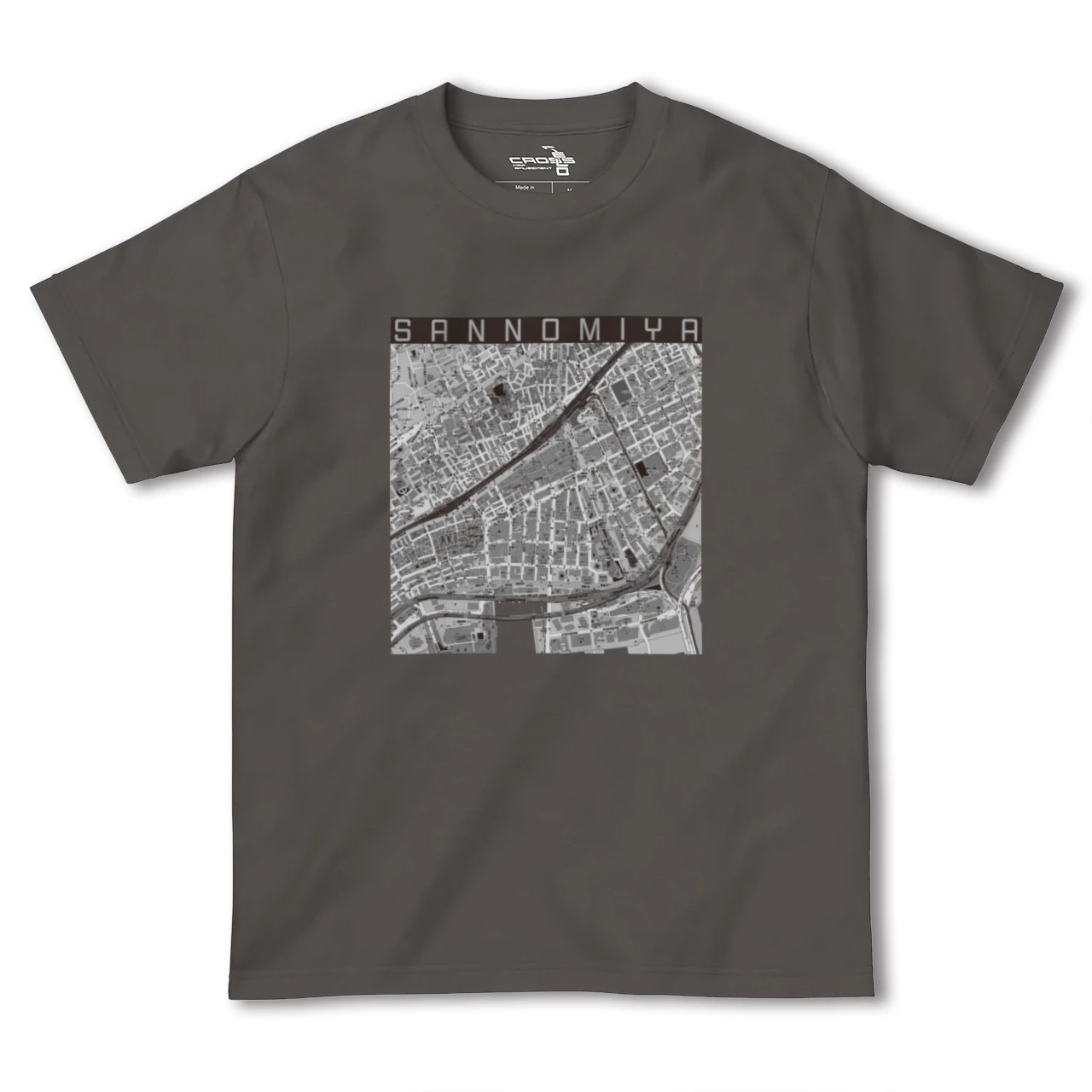 【三宮(兵庫県)】地図柄ヘビーウェイトTシャツ