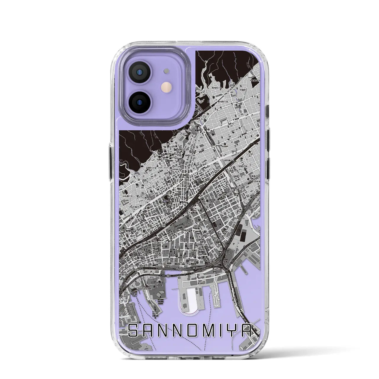 【三宮(兵庫県)】地図柄iPhoneケース(MagSafeタイプ)