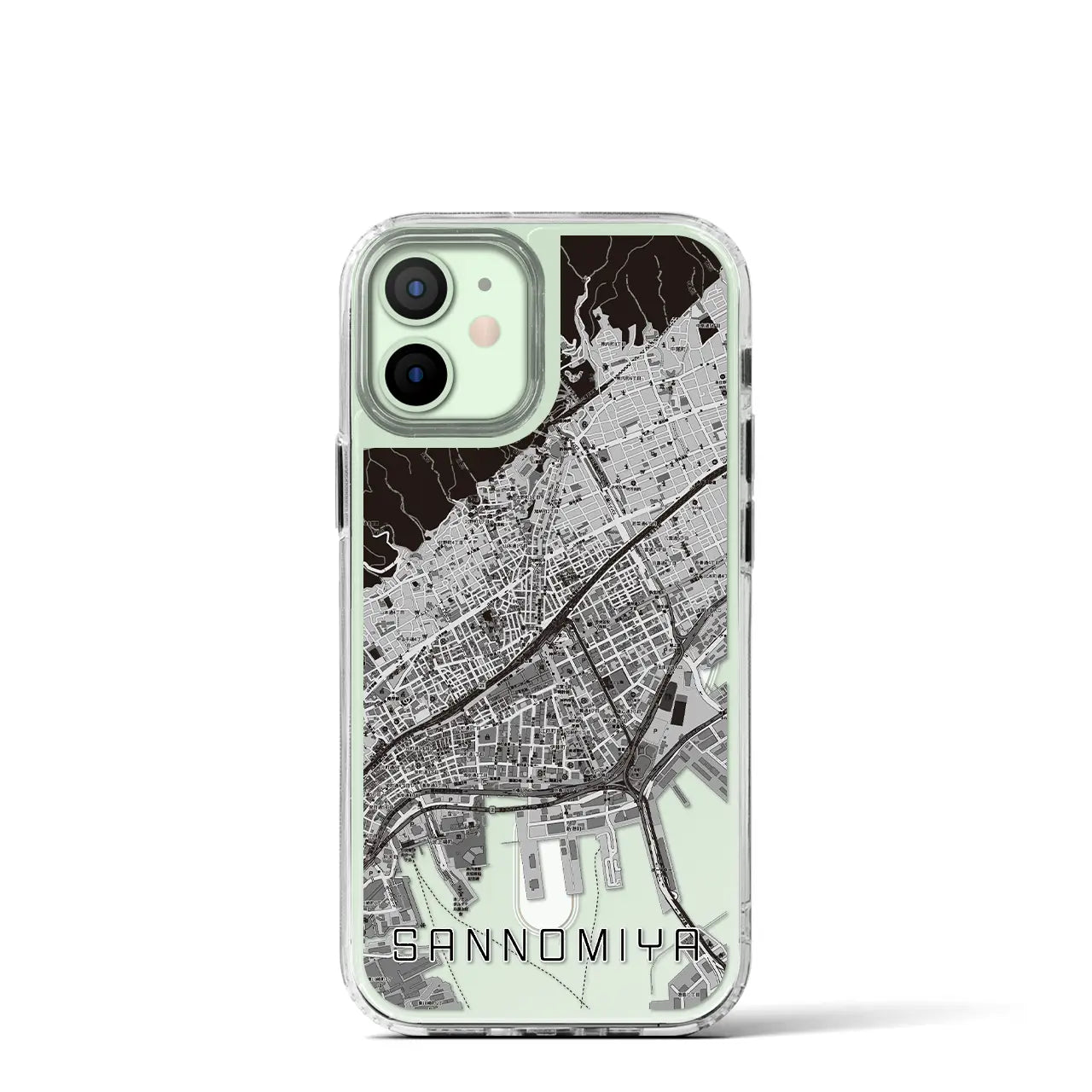 【三宮(兵庫県)】地図柄iPhoneケース(MagSafeタイプ)