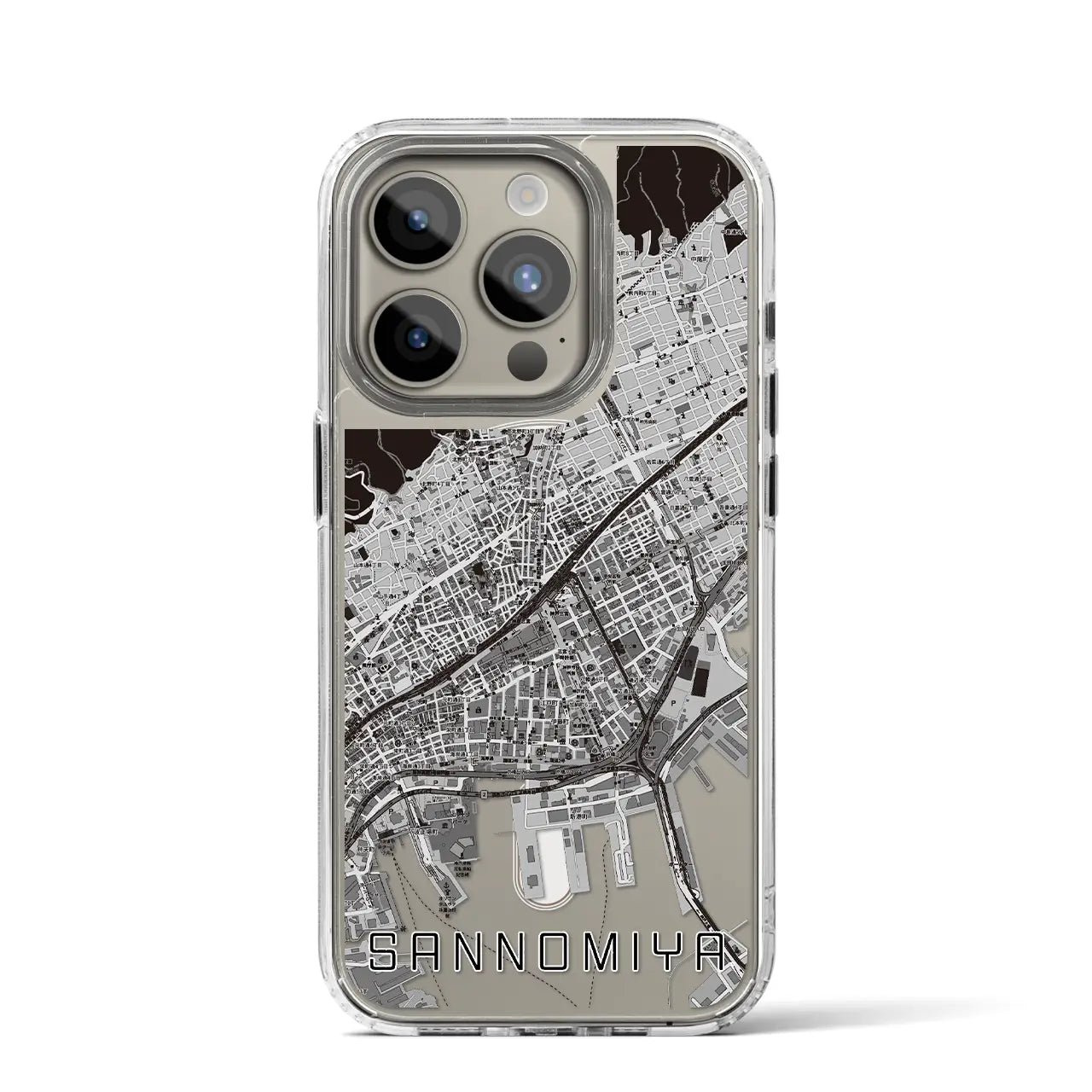 【三宮(兵庫県)】地図柄iPhoneケース(MagSafeタイプ)