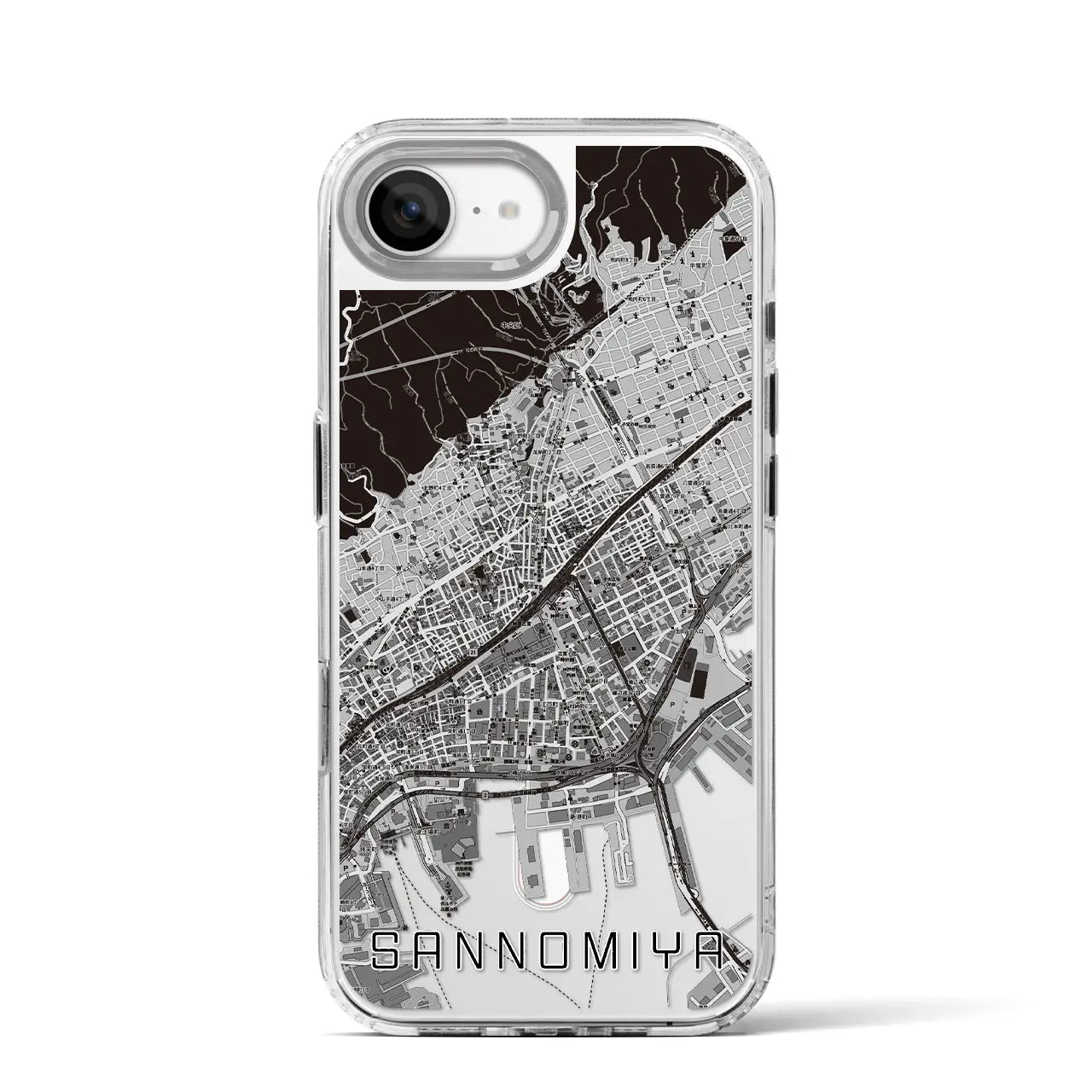 【三宮(兵庫県)】地図柄iPhoneケース(MagSafeタイプ)