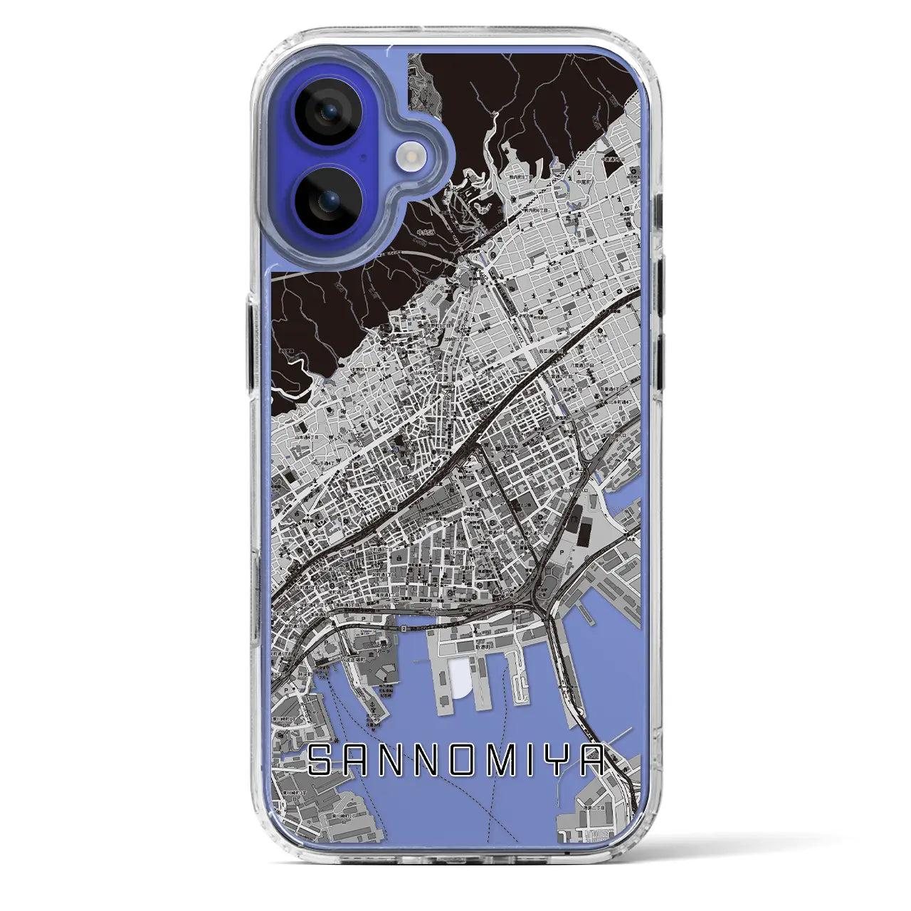 【三宮(兵庫県)】地図柄iPhoneケース(MagSafeタイプ)