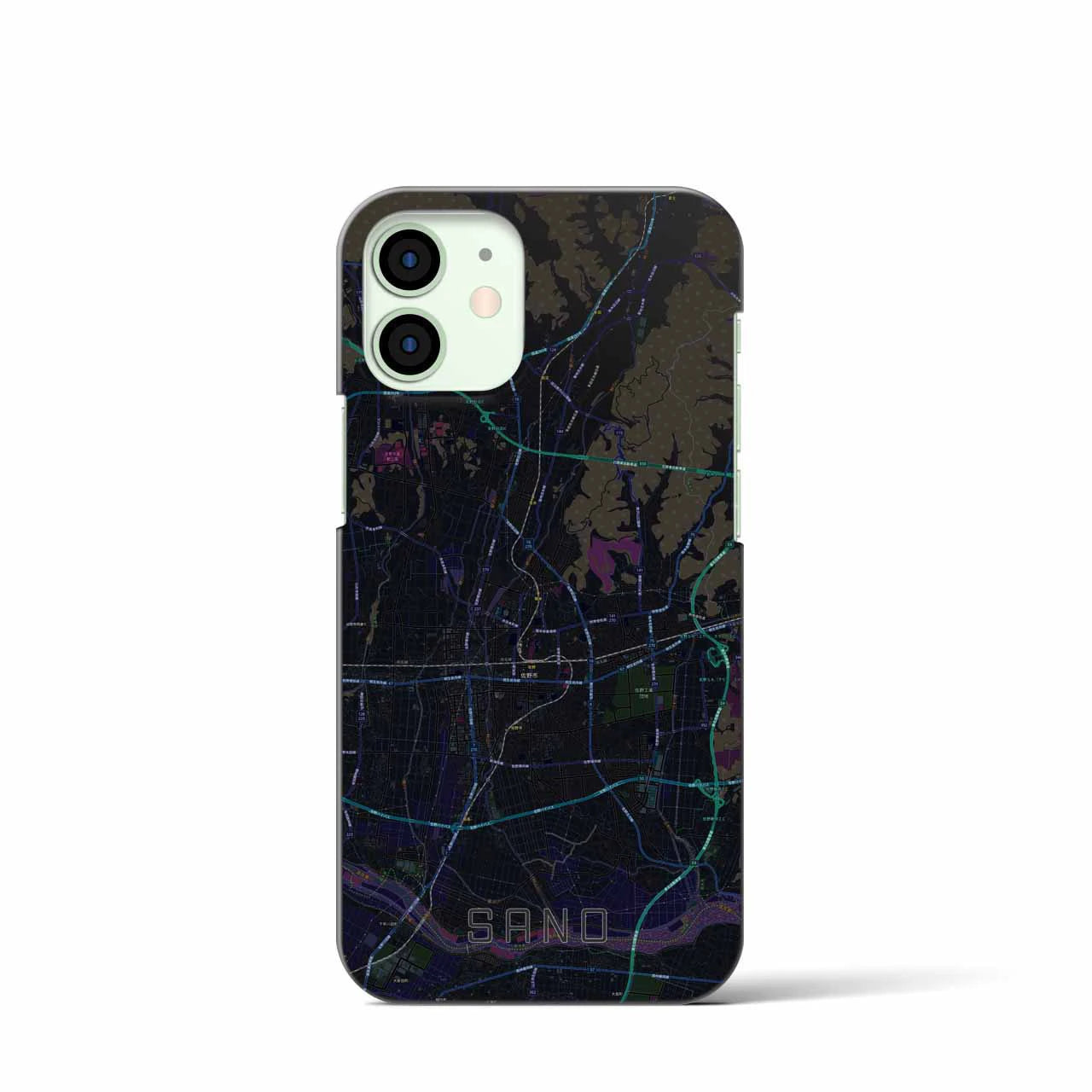 【佐野(栃木県)】地図柄iPhoneケース(バックカバータイプ)