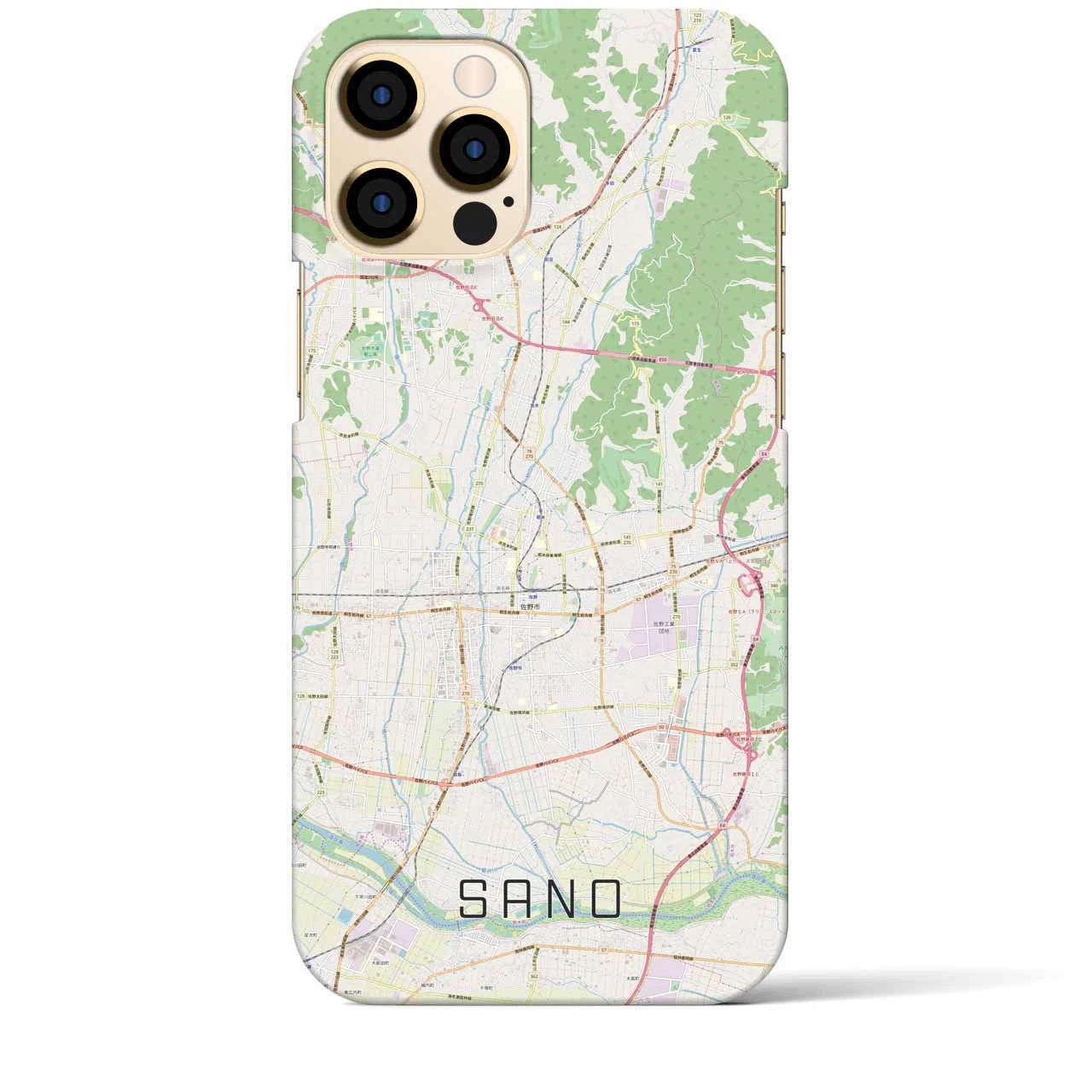 【佐野(栃木県)】地図柄iPhoneケース(バックカバータイプ)