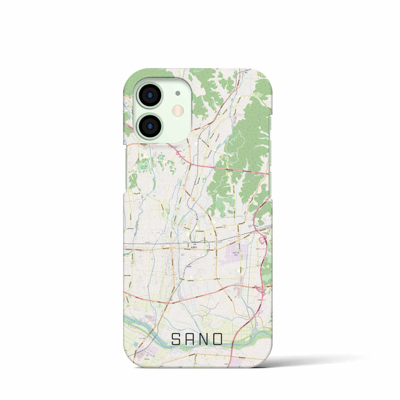 【佐野(栃木県)】地図柄iPhoneケース(バックカバータイプ)