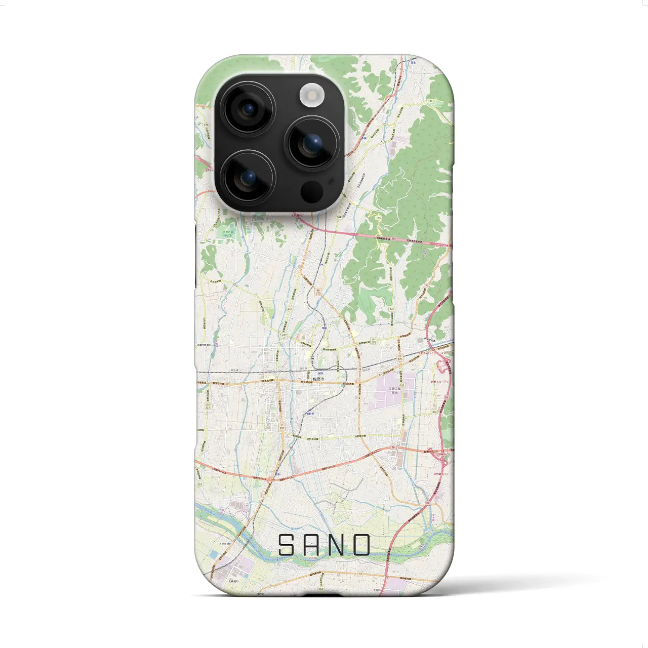 【佐野(栃木県)】地図柄iPhoneケース(バックカバータイプ)