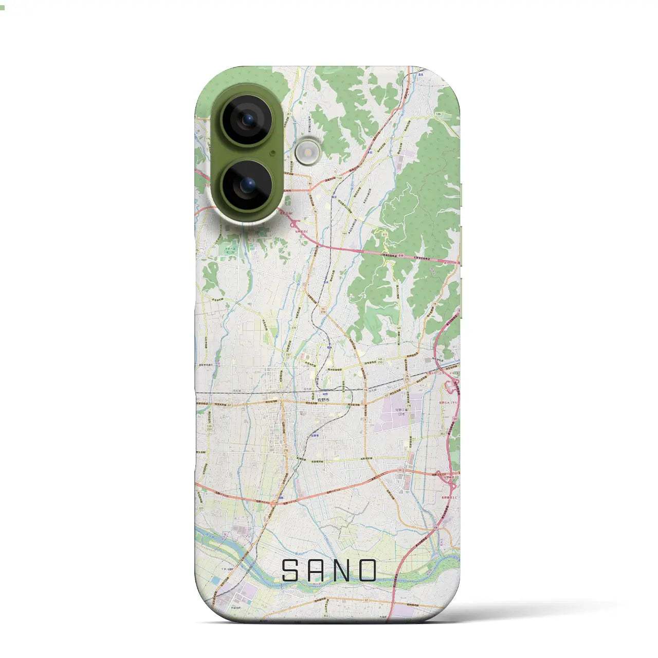 【佐野(栃木県)】地図柄iPhoneケース(バックカバータイプ)