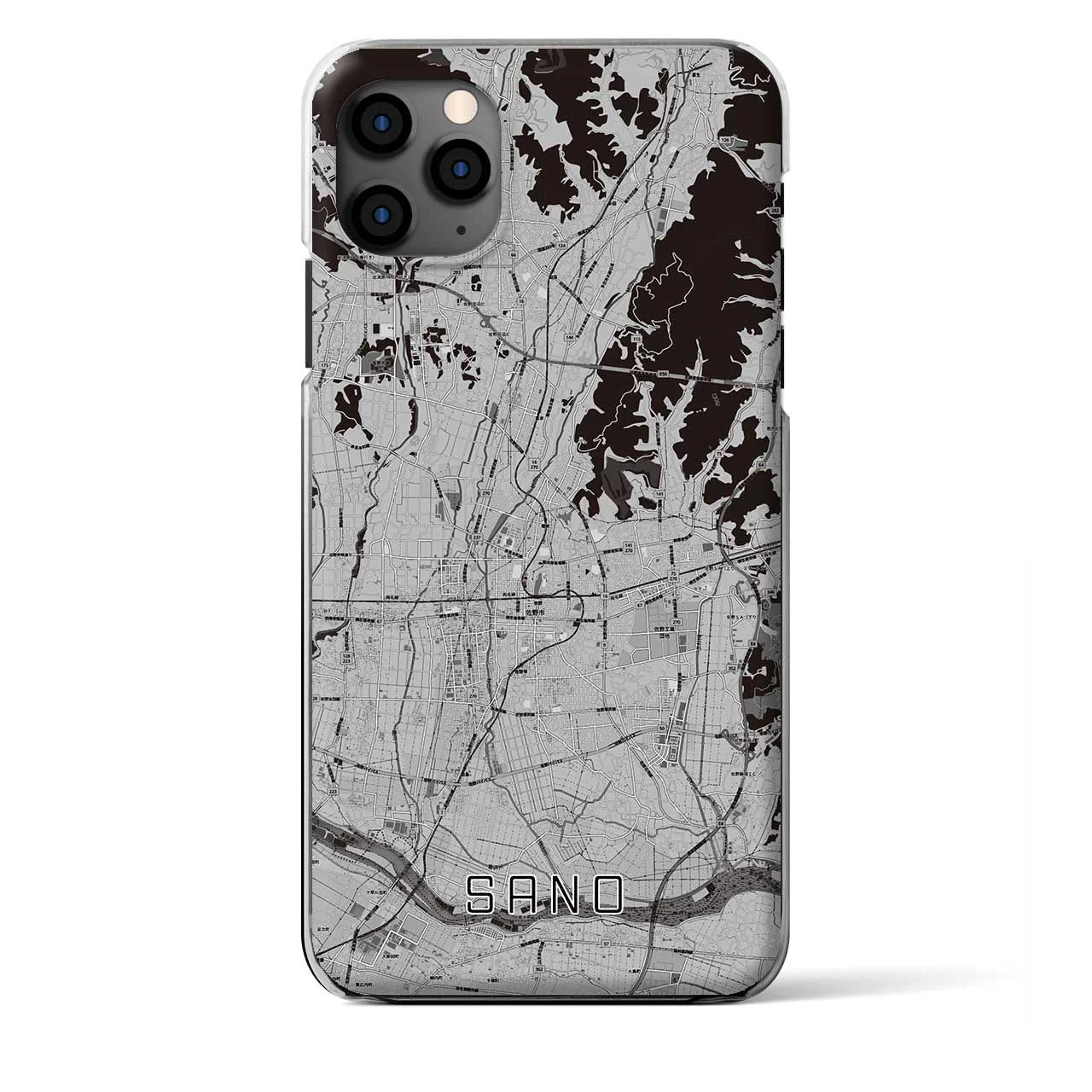 【佐野(栃木県)】地図柄iPhoneケース(クリアタイプ)