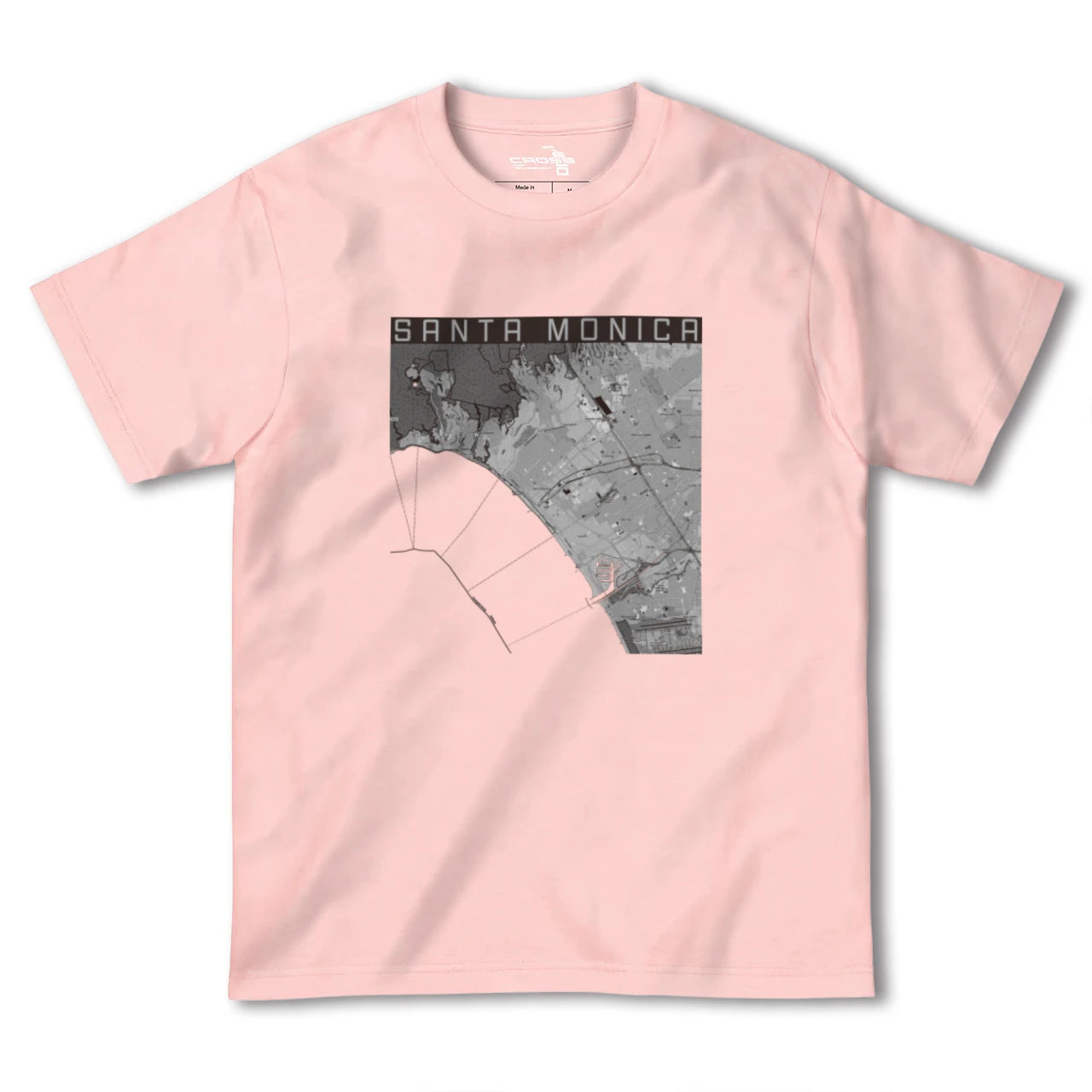 【サンタモニカ(アメリカ)】地図柄ヘビーウェイトTシャツ