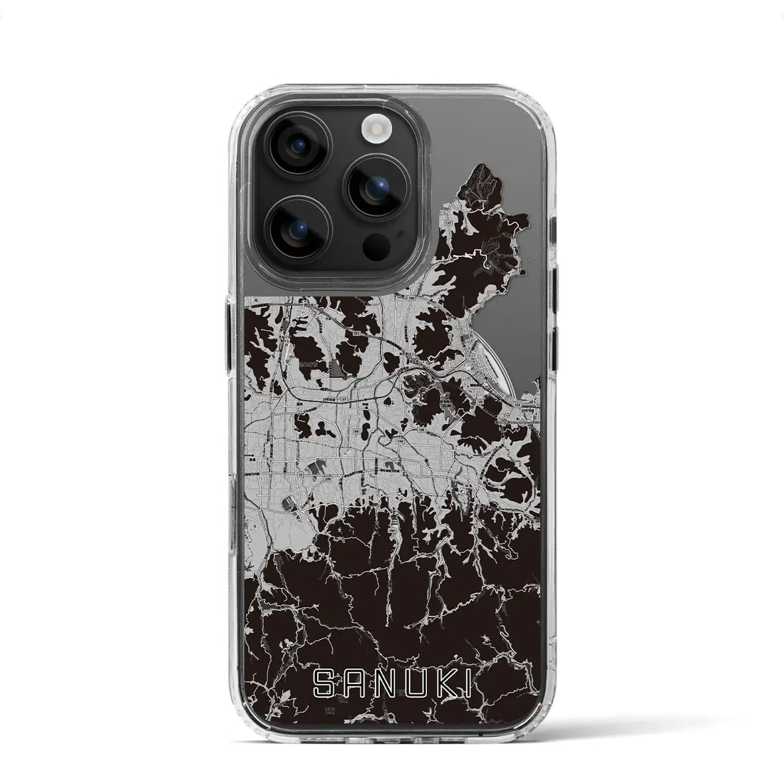 【さぬき(香川県)】地図柄iPhoneケース(MagSafeタイプ)