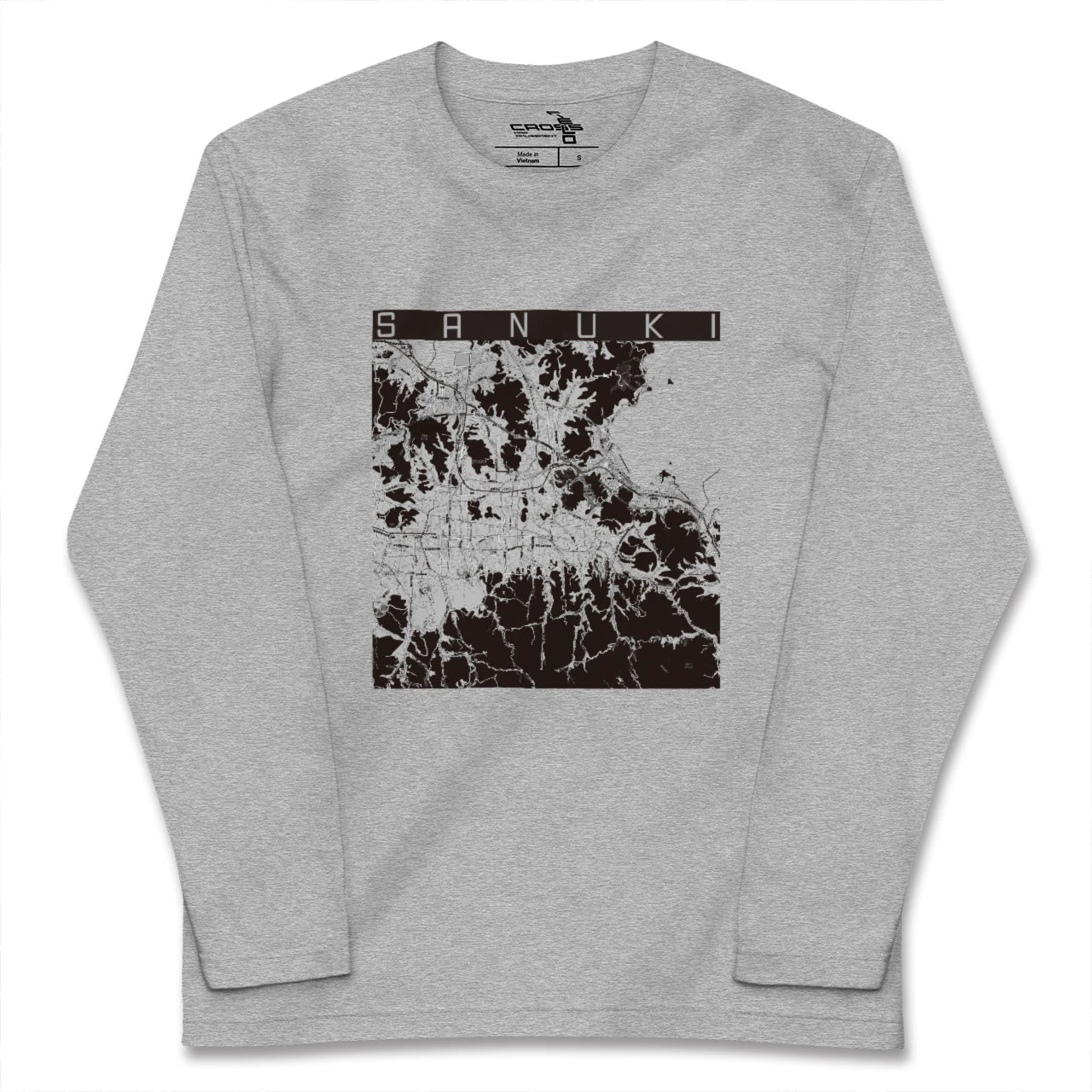 【さぬき(香川県)】地図柄ロングスリーブTシャツ