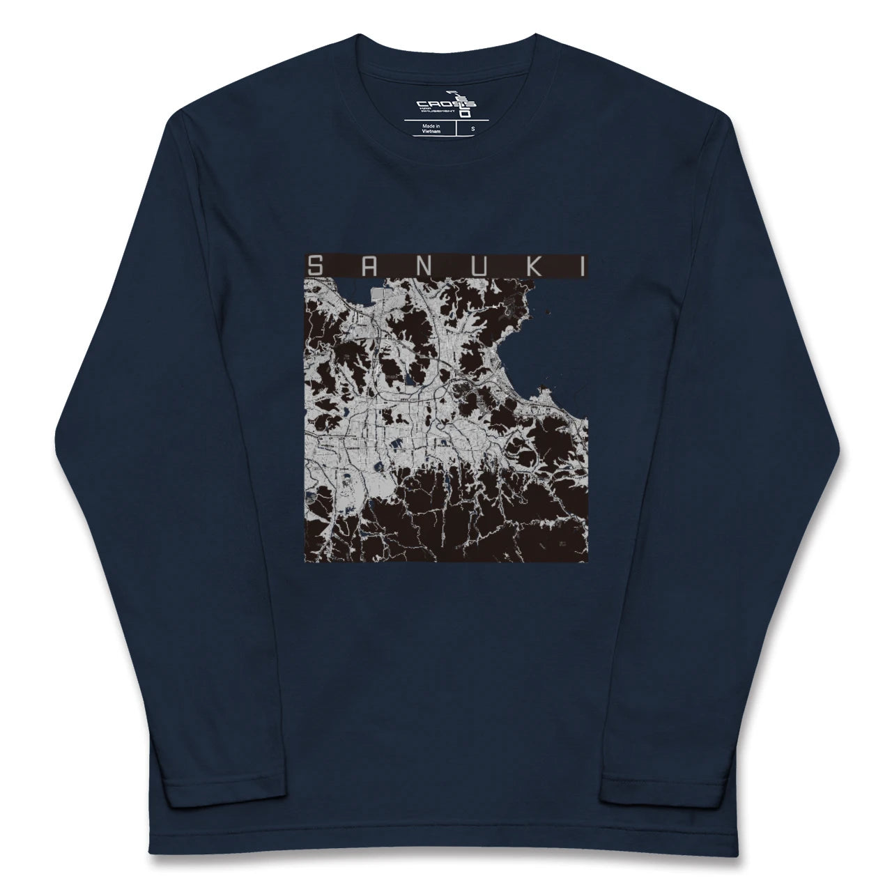 【さぬき(香川県)】地図柄ロングスリーブTシャツ