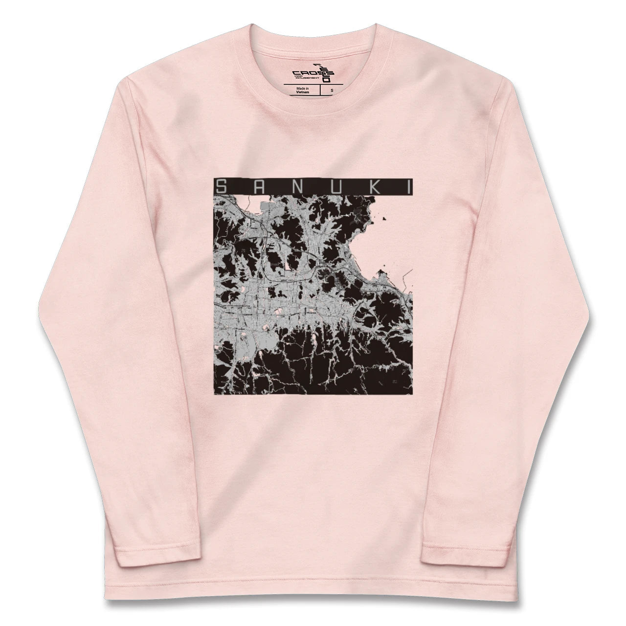 【さぬき(香川県)】地図柄ロングスリーブTシャツ
