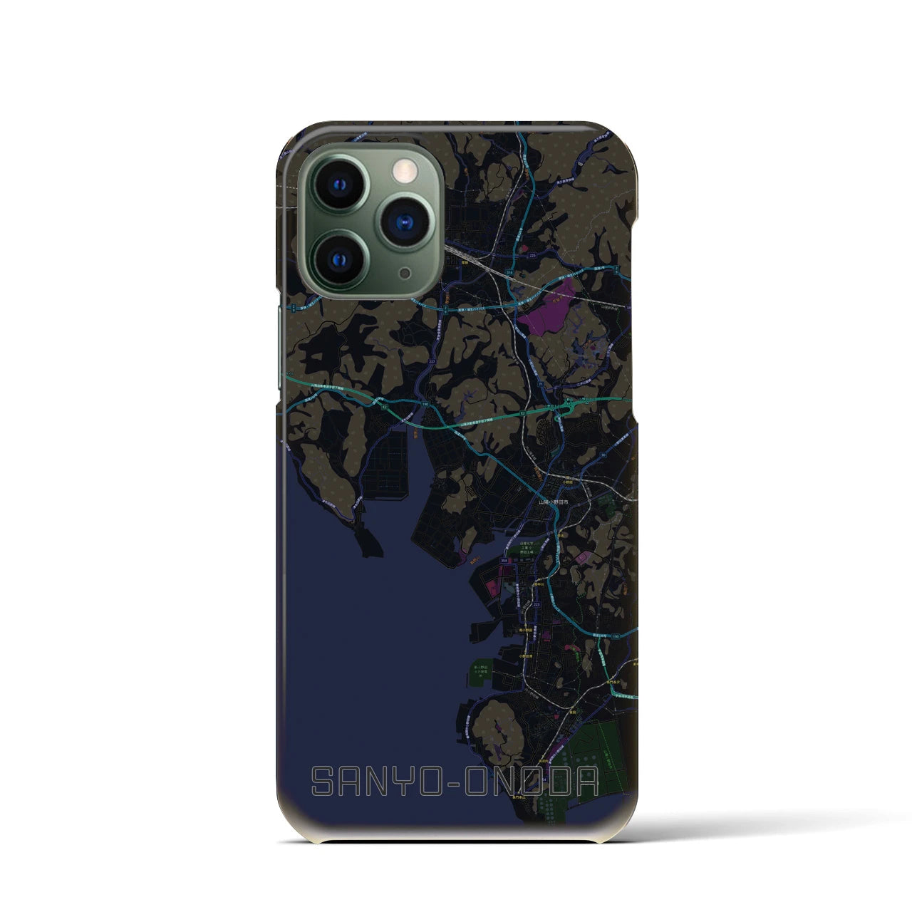 【山陽小野田(山口県)】地図柄iPhoneケース(バックカバータイプ)