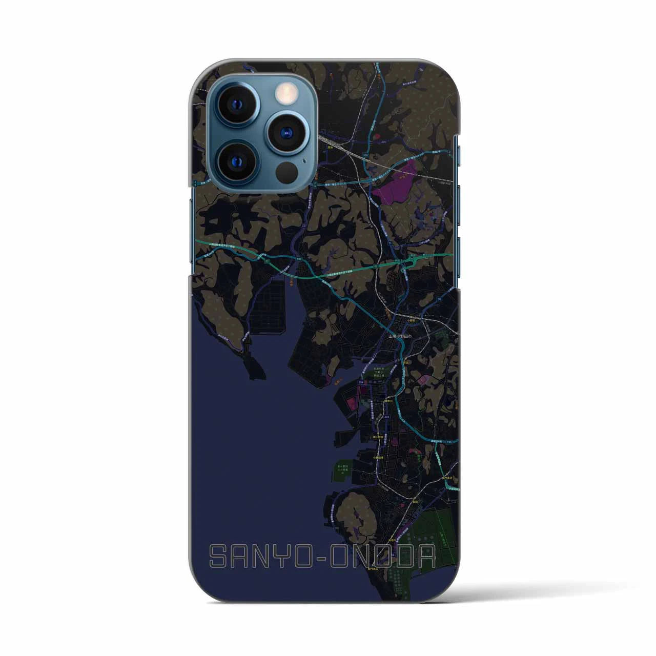 【山陽小野田(山口県)】地図柄iPhoneケース(バックカバータイプ)