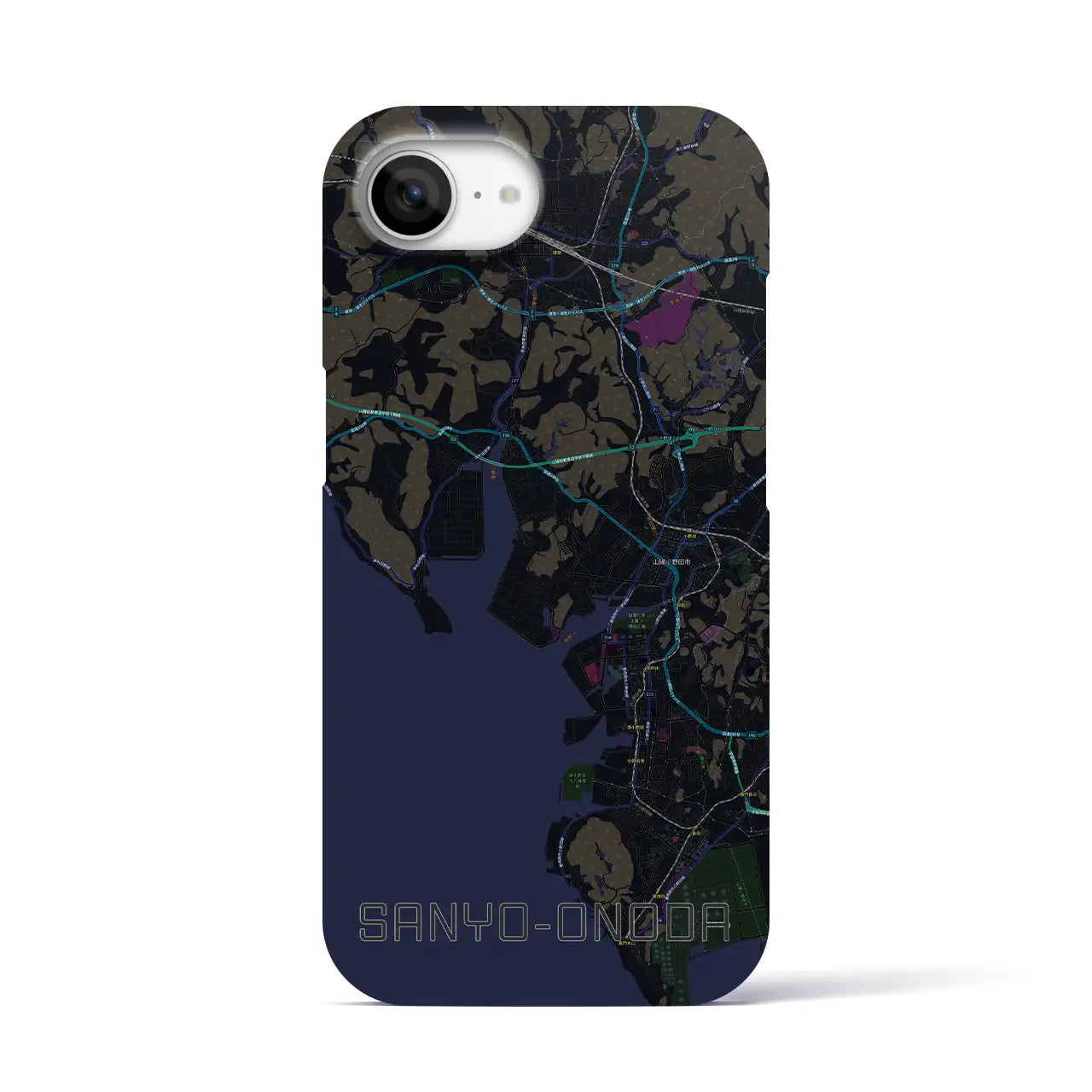 【山陽小野田(山口県)】地図柄iPhoneケース(バックカバータイプ)