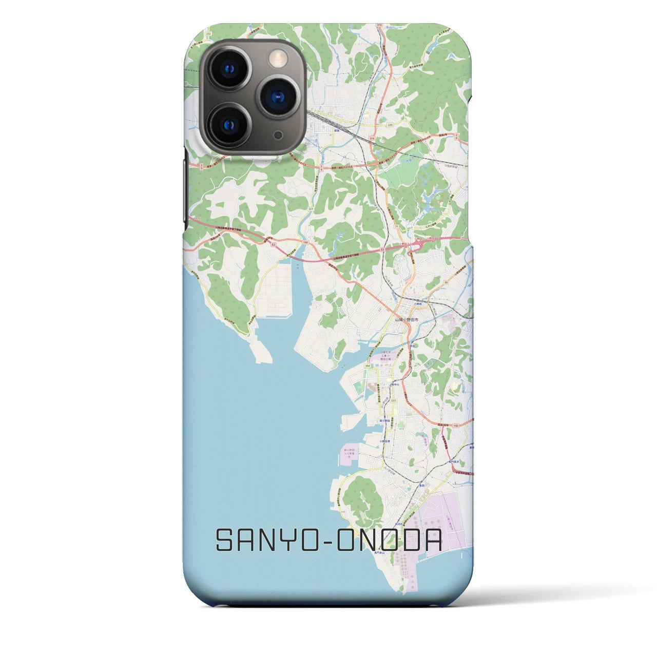 【山陽小野田(山口県)】地図柄iPhoneケース(バックカバータイプ)
