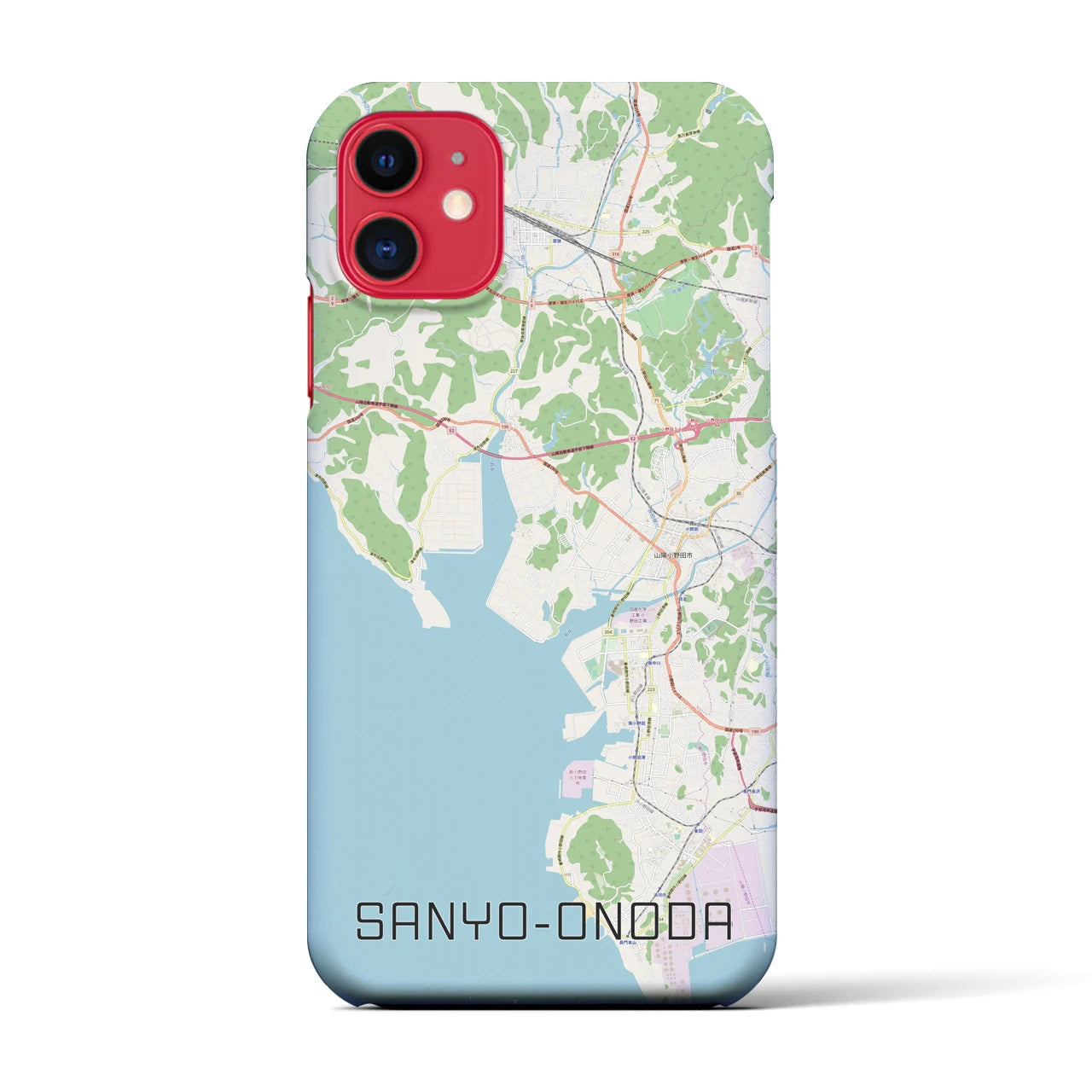 【山陽小野田(山口県)】地図柄iPhoneケース(バックカバータイプ)