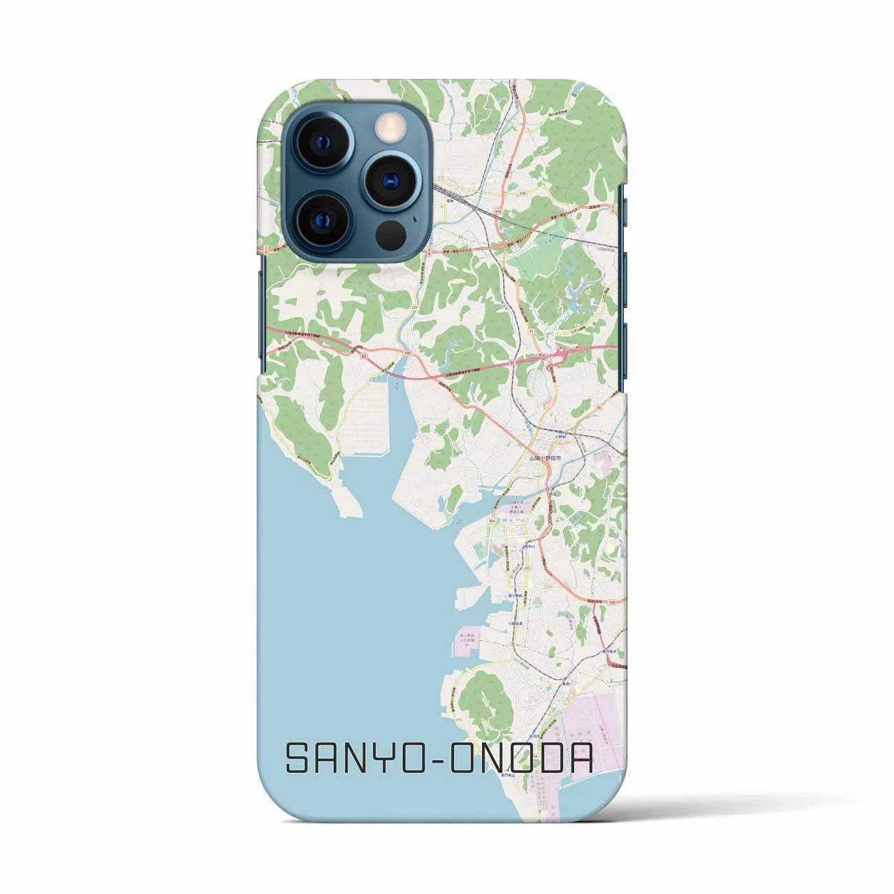 【山陽小野田(山口県)】地図柄iPhoneケース(バックカバータイプ)