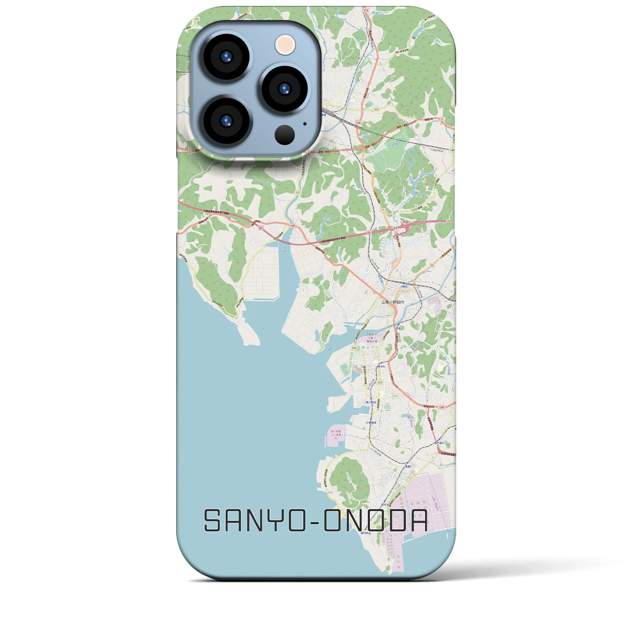 【山陽小野田(山口県)】地図柄iPhoneケース(バックカバータイプ)