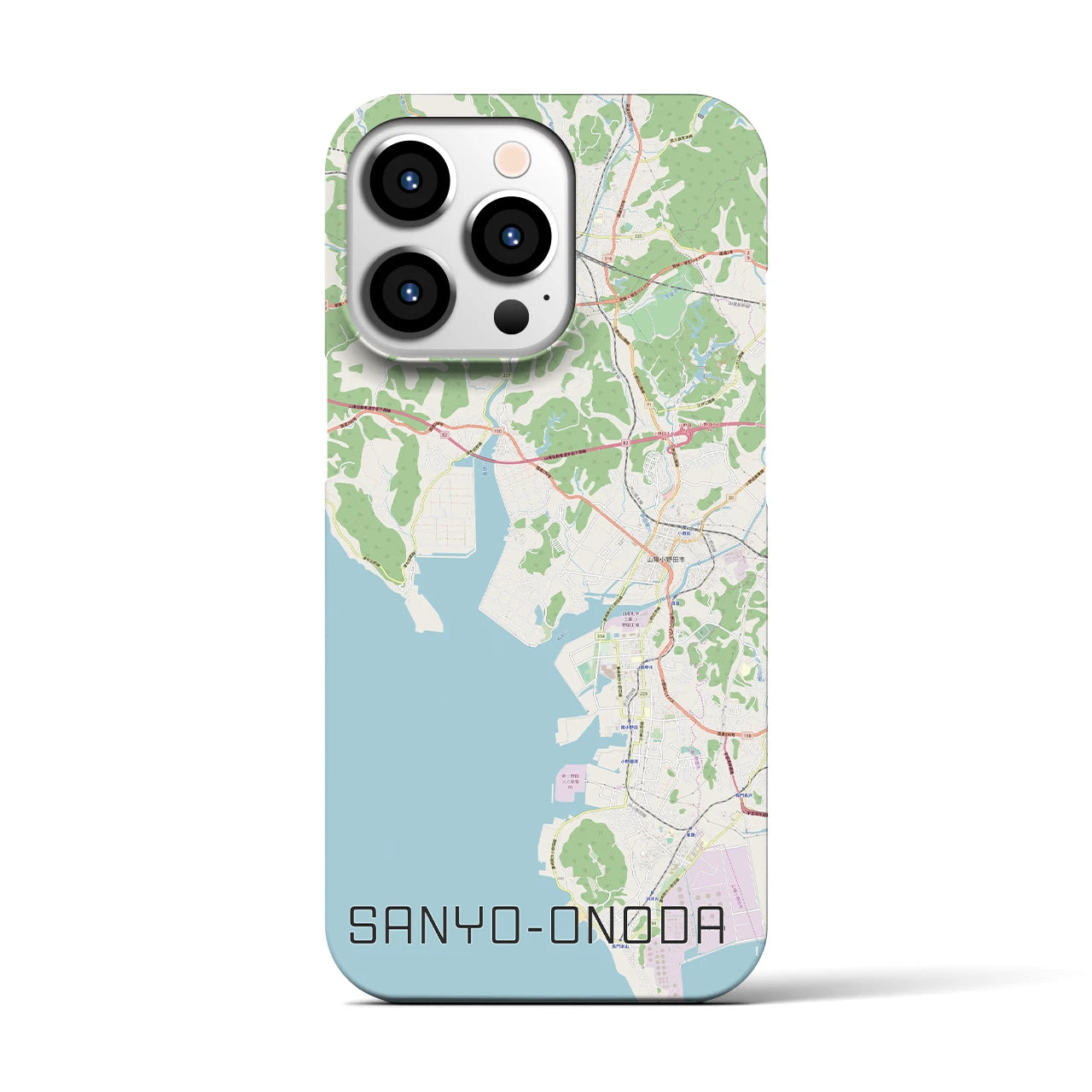 【山陽小野田(山口県)】地図柄iPhoneケース(バックカバータイプ)