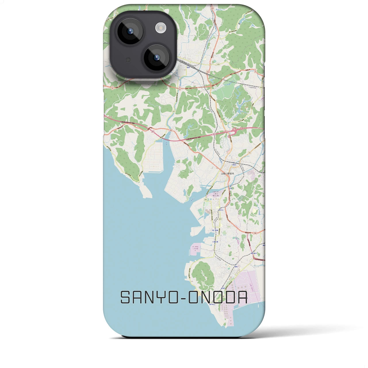 【山陽小野田(山口県)】地図柄iPhoneケース(バックカバータイプ)