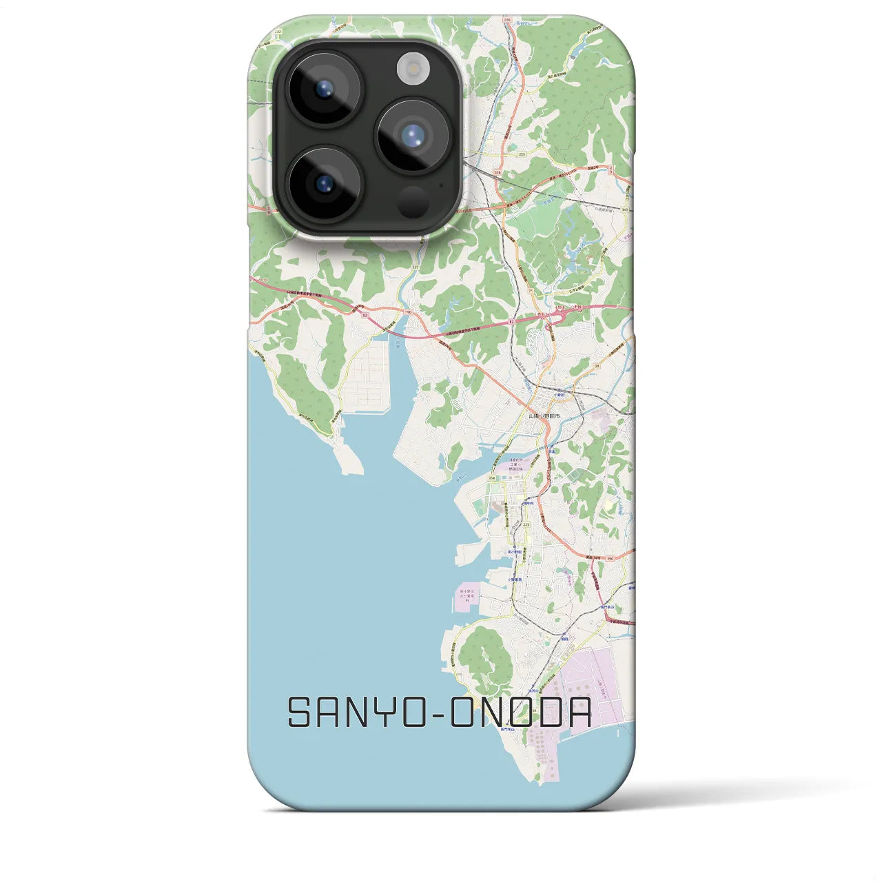 【山陽小野田(山口県)】地図柄iPhoneケース(バックカバータイプ)