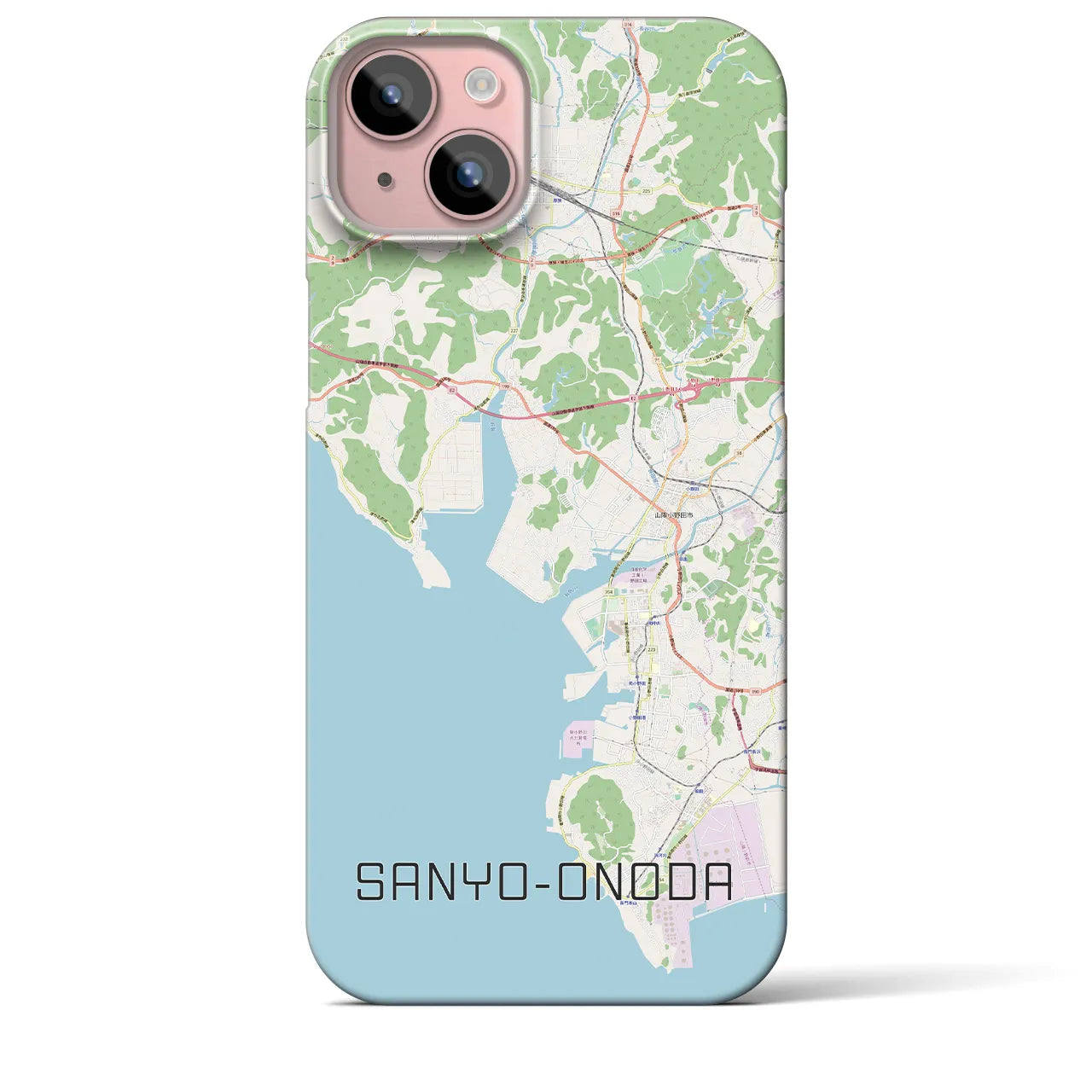 【山陽小野田(山口県)】地図柄iPhoneケース(バックカバータイプ)