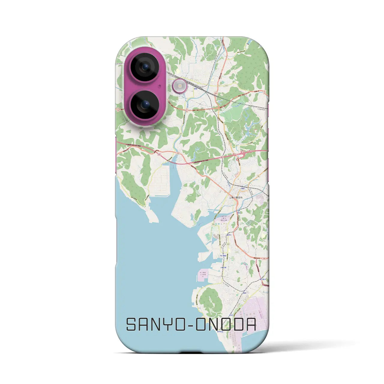 【山陽小野田(山口県)】地図柄iPhoneケース(バックカバータイプ)