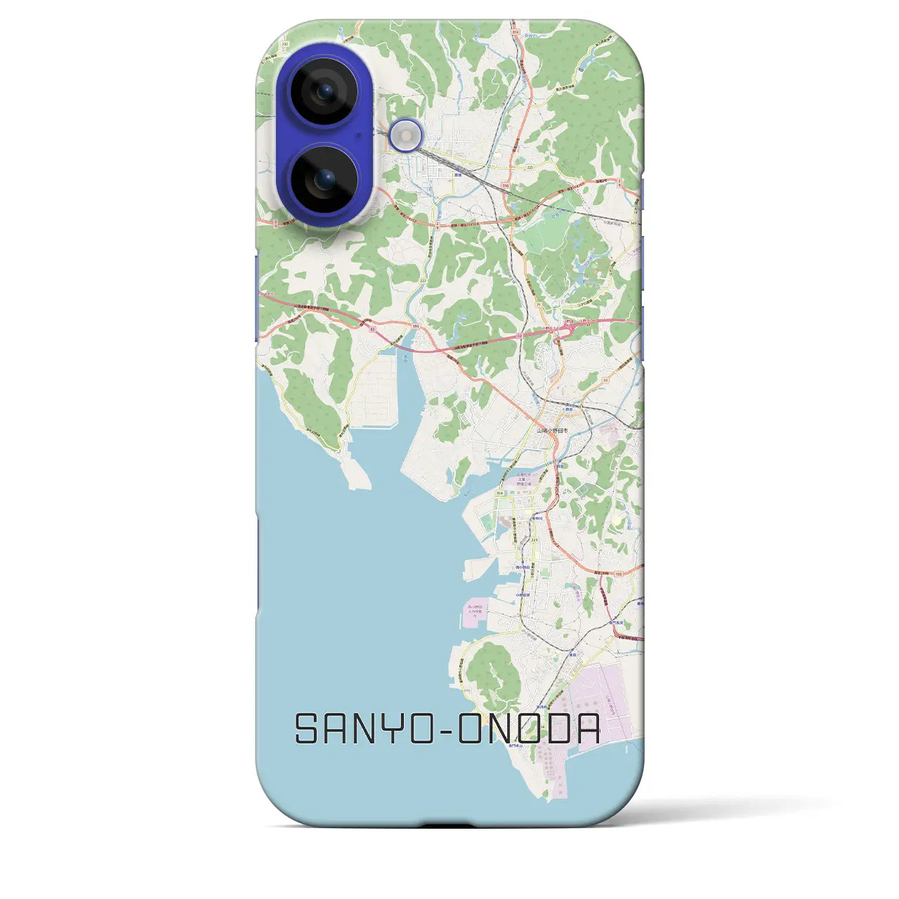 【山陽小野田(山口県)】地図柄iPhoneケース(バックカバータイプ)ナチュラル・iPhone 16 Pro Max 用