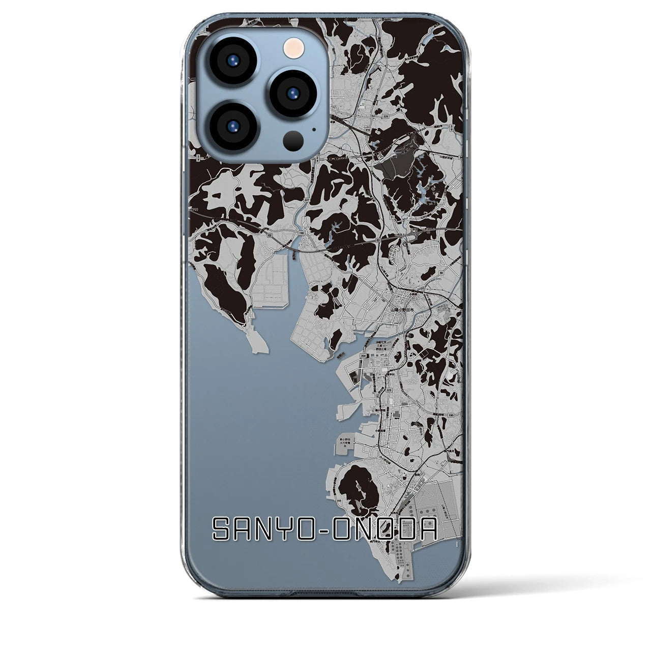 【山陽小野田(山口県)】地図柄iPhoneケース(クリアタイプ)