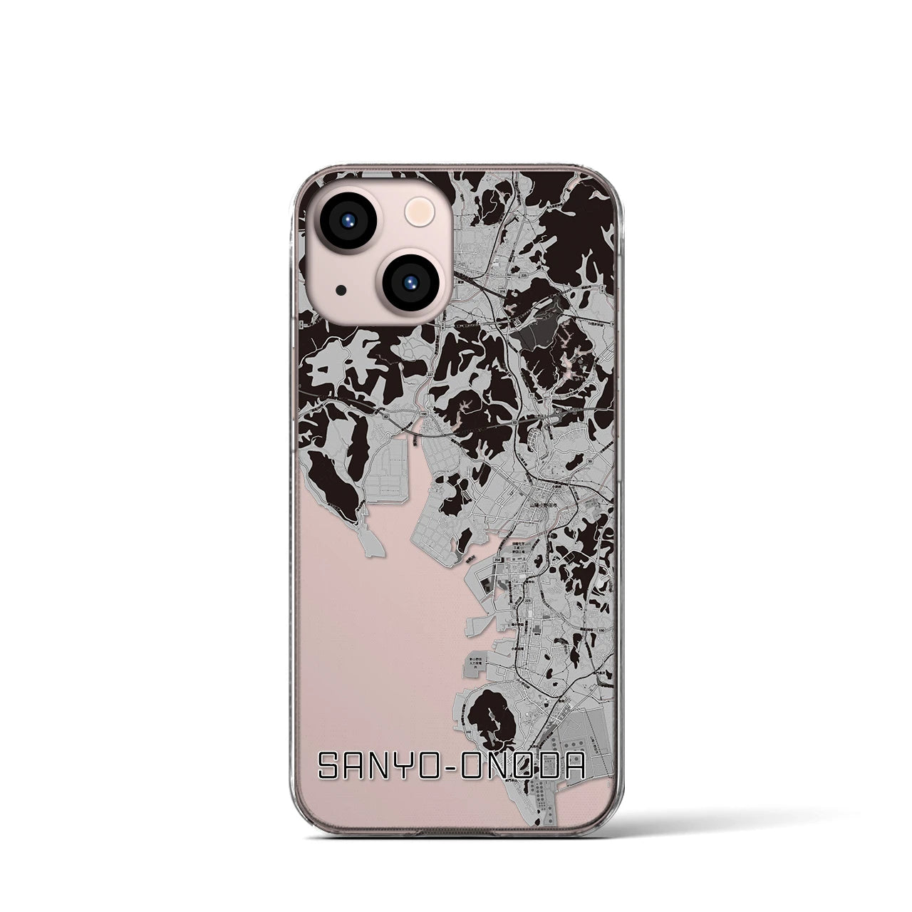 【山陽小野田(山口県)】地図柄iPhoneケース(クリアタイプ)