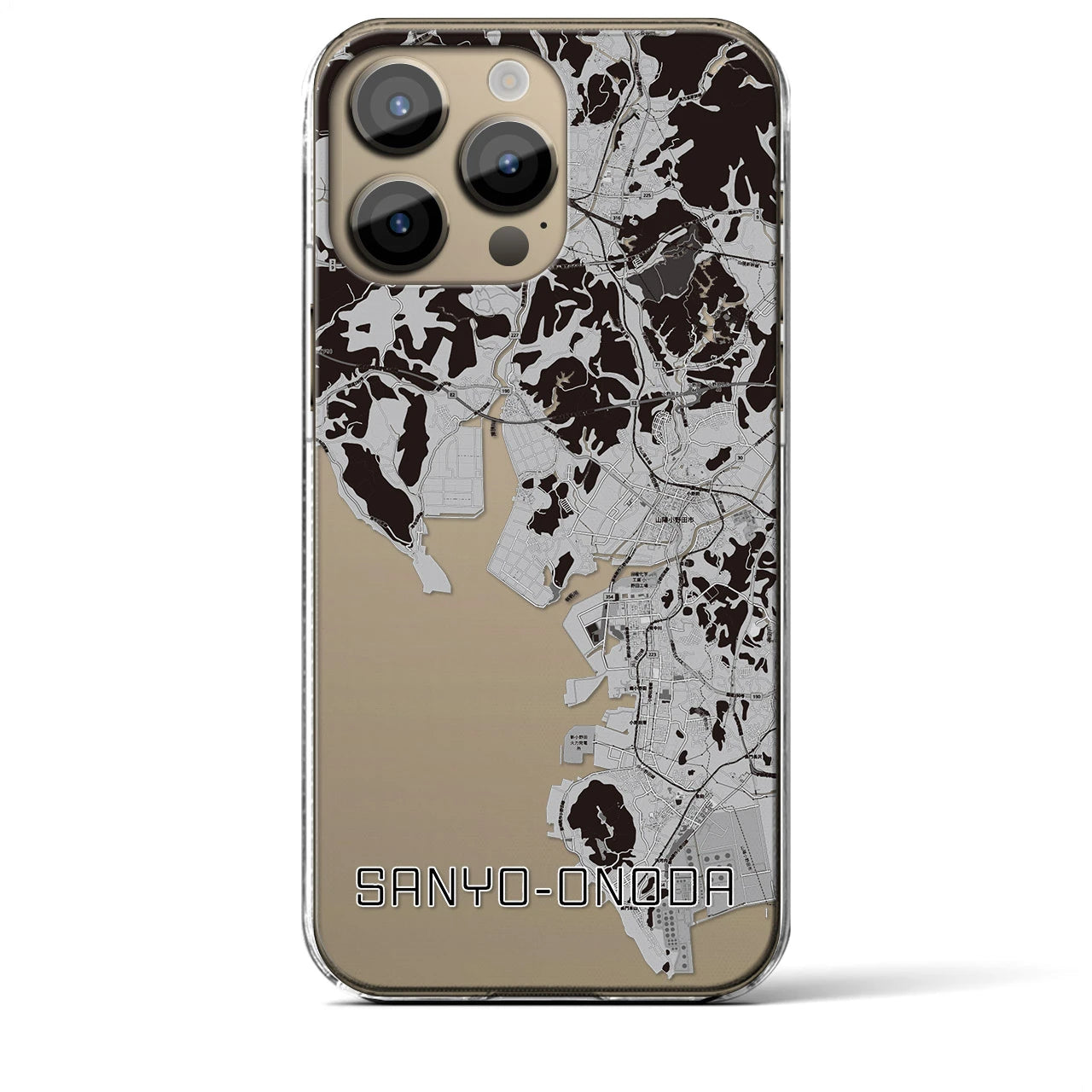 【山陽小野田(山口県)】地図柄iPhoneケース(クリアタイプ)