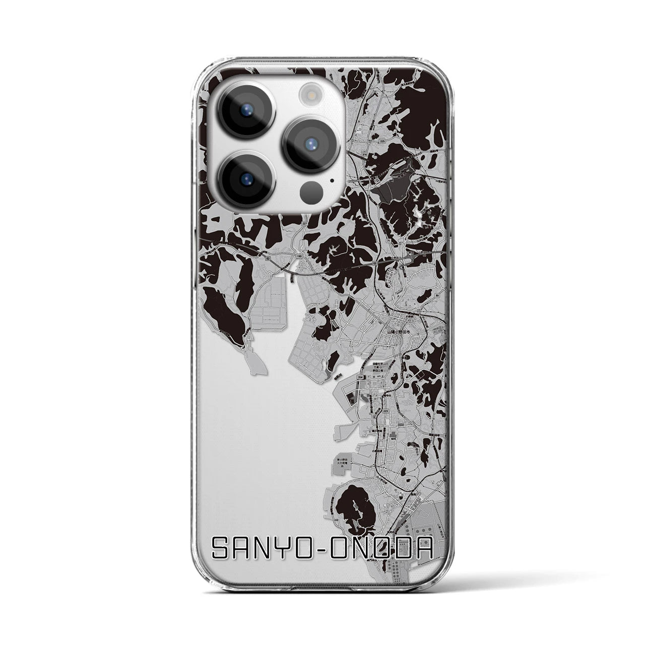 【山陽小野田(山口県)】地図柄iPhoneケース(クリアタイプ)