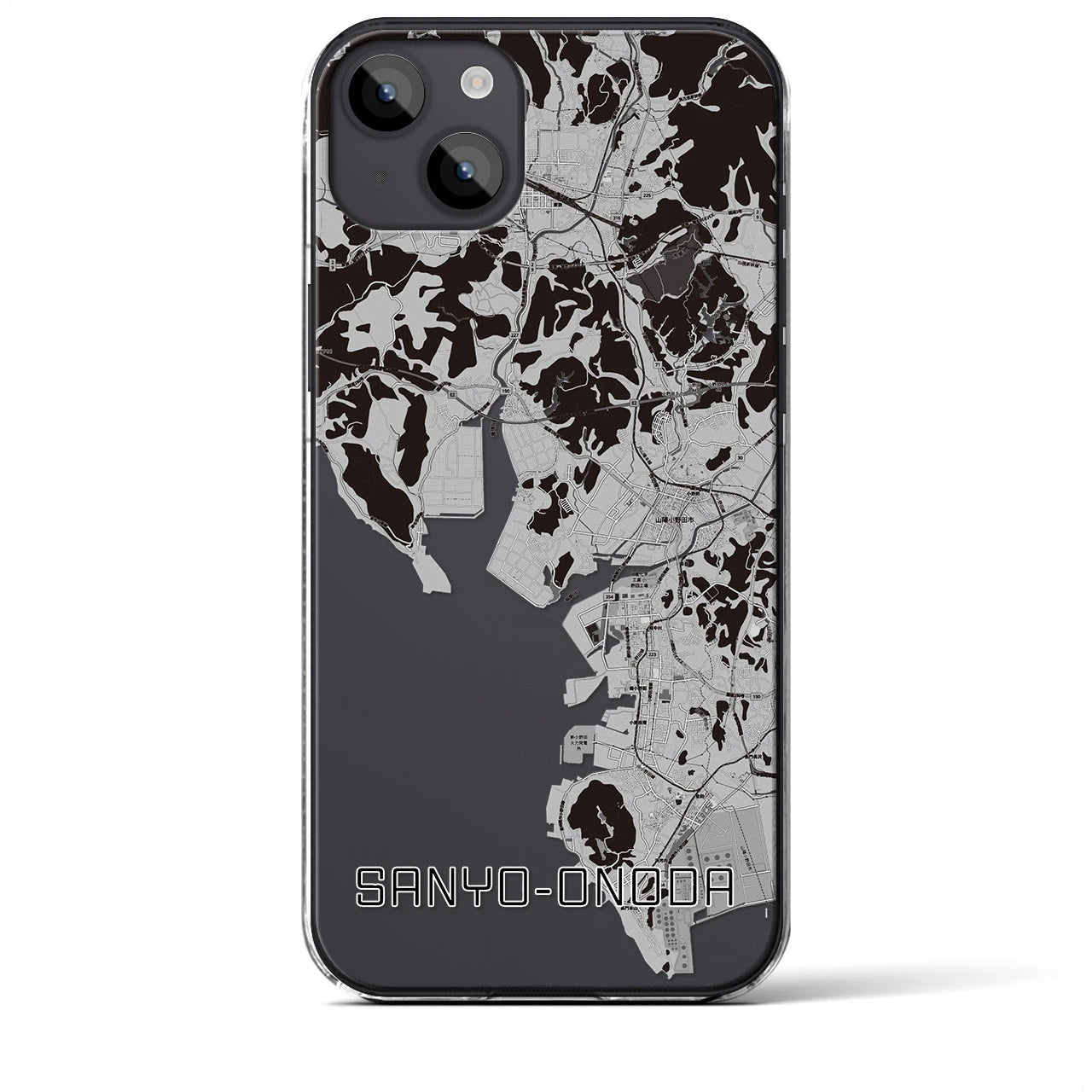 【山陽小野田(山口県)】地図柄iPhoneケース(クリアタイプ)