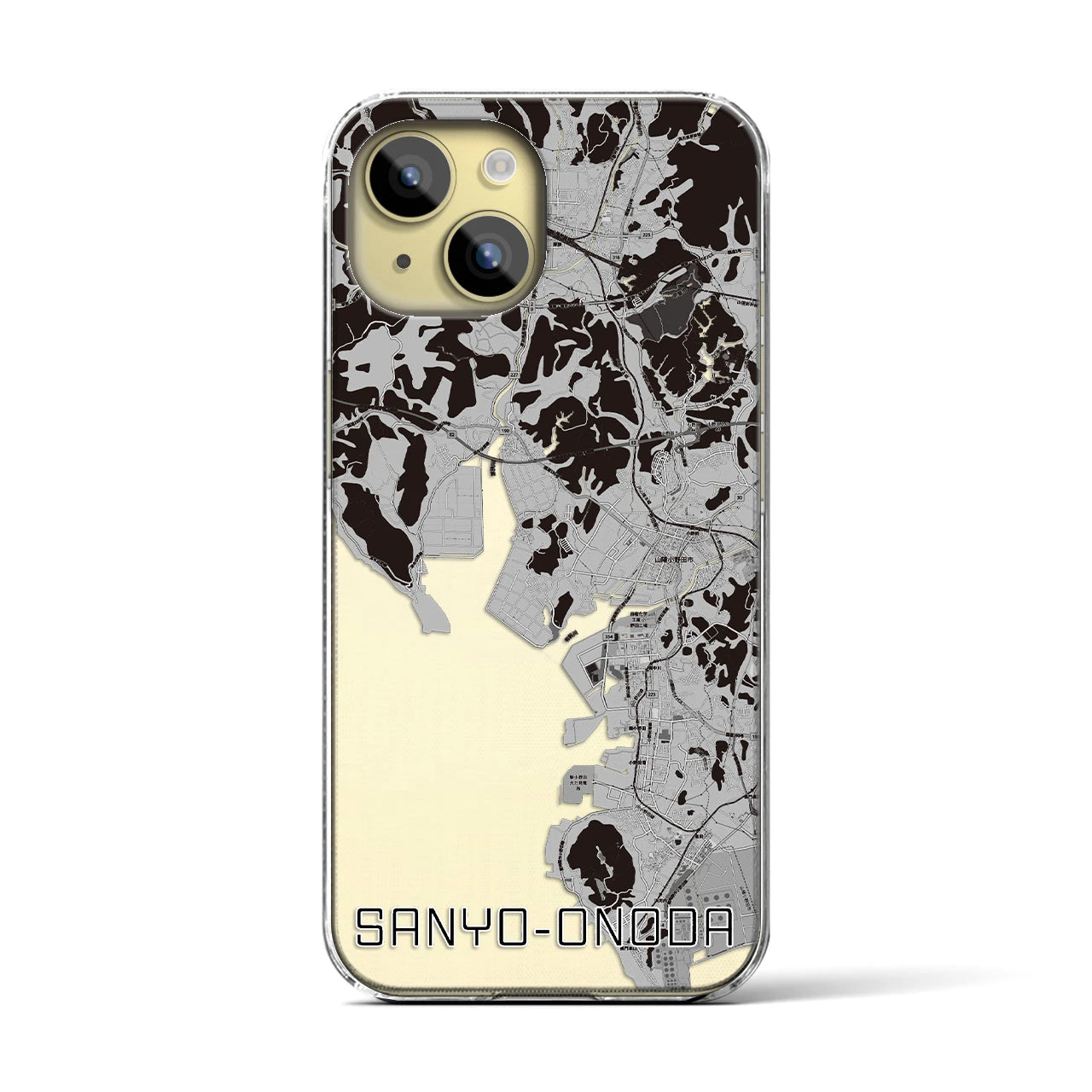 【山陽小野田(山口県)】地図柄iPhoneケース(クリアタイプ)