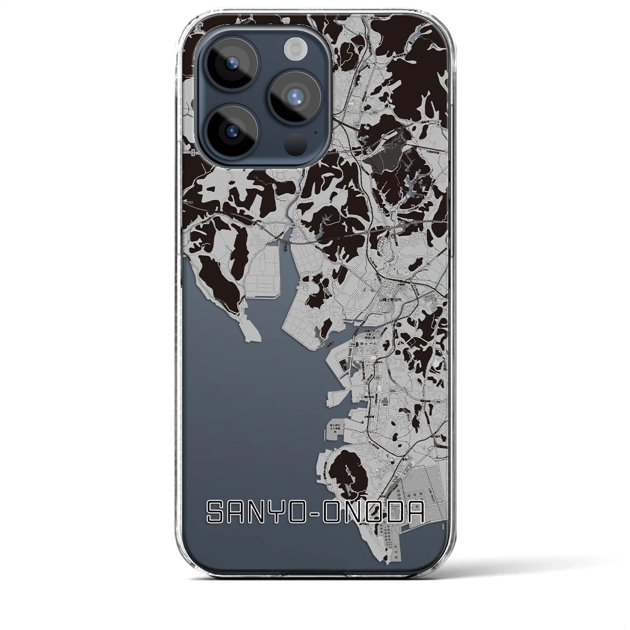 【山陽小野田(山口県)】地図柄iPhoneケース(クリアタイプ)