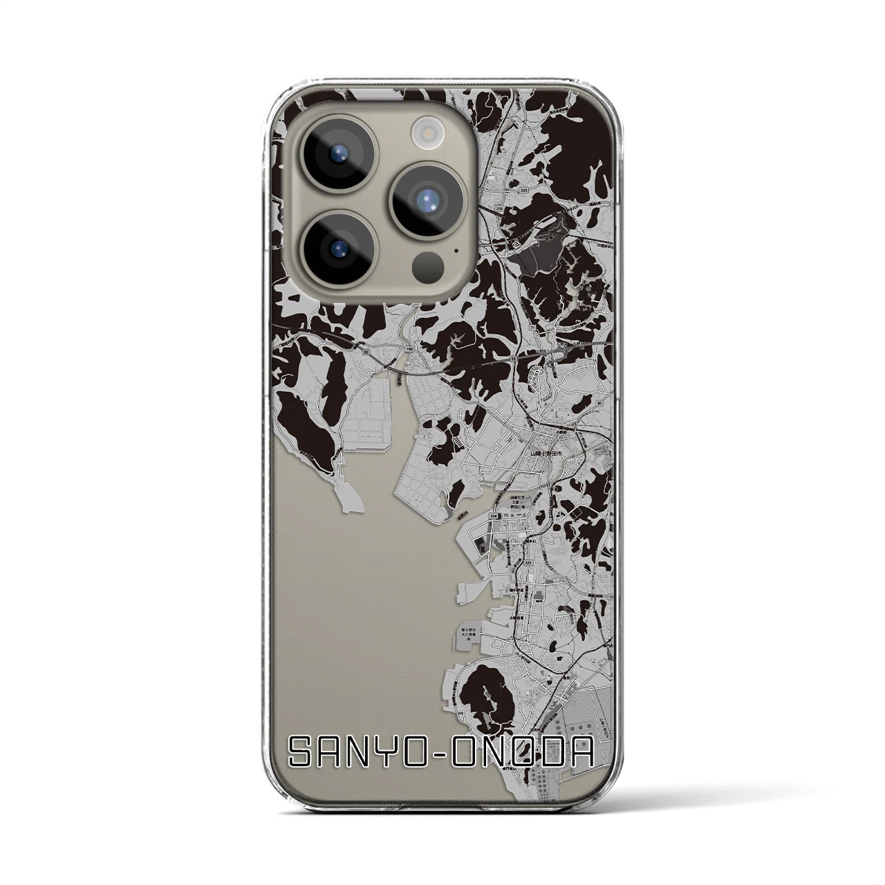 【山陽小野田(山口県)】地図柄iPhoneケース(クリアタイプ)