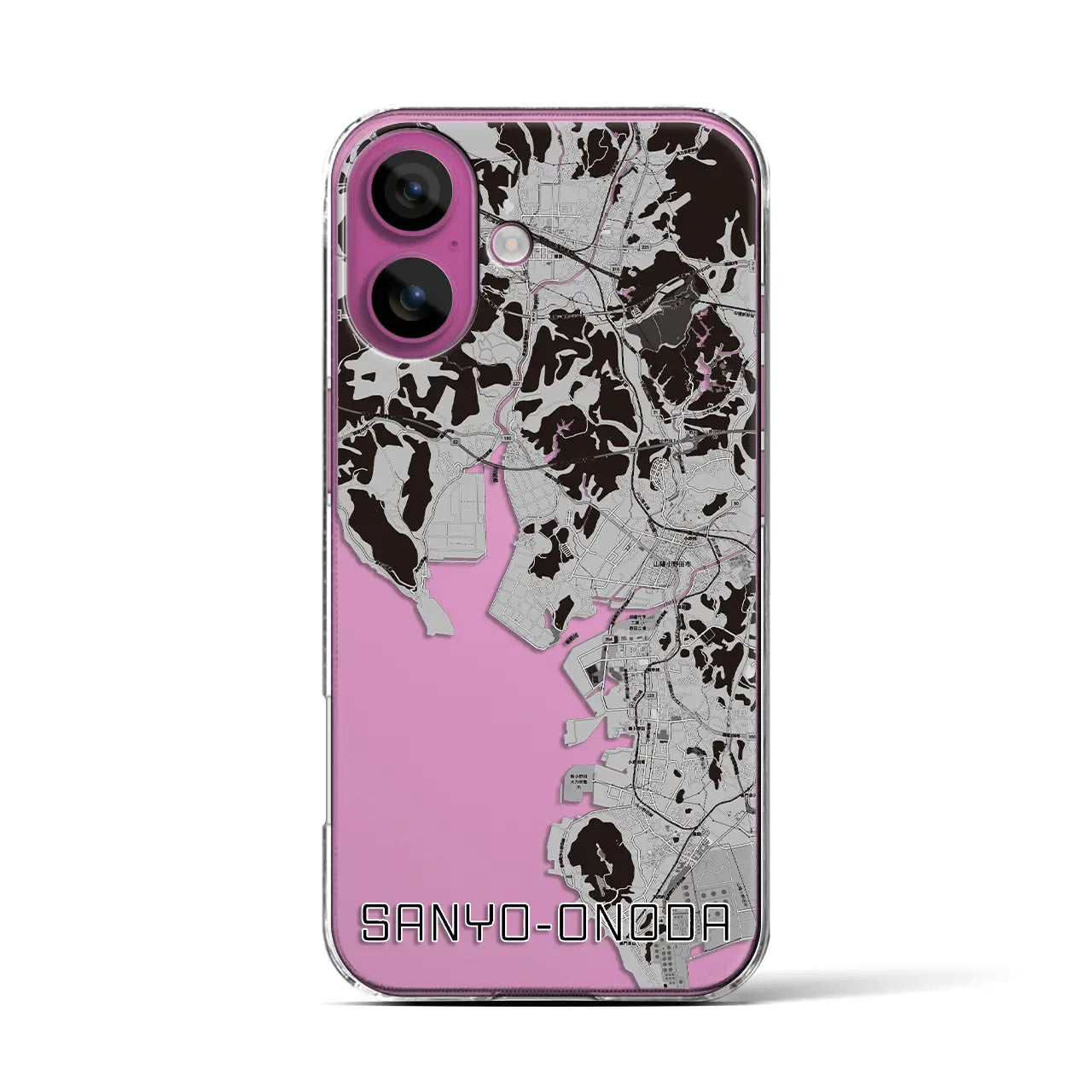 【山陽小野田(山口県)】地図柄iPhoneケース(クリアタイプ)