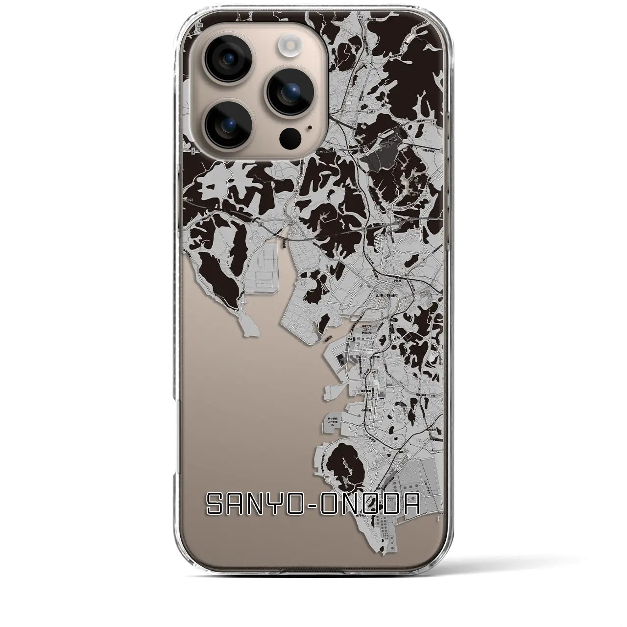 【山陽小野田(山口県)】地図柄iPhoneケース(クリアタイプ)