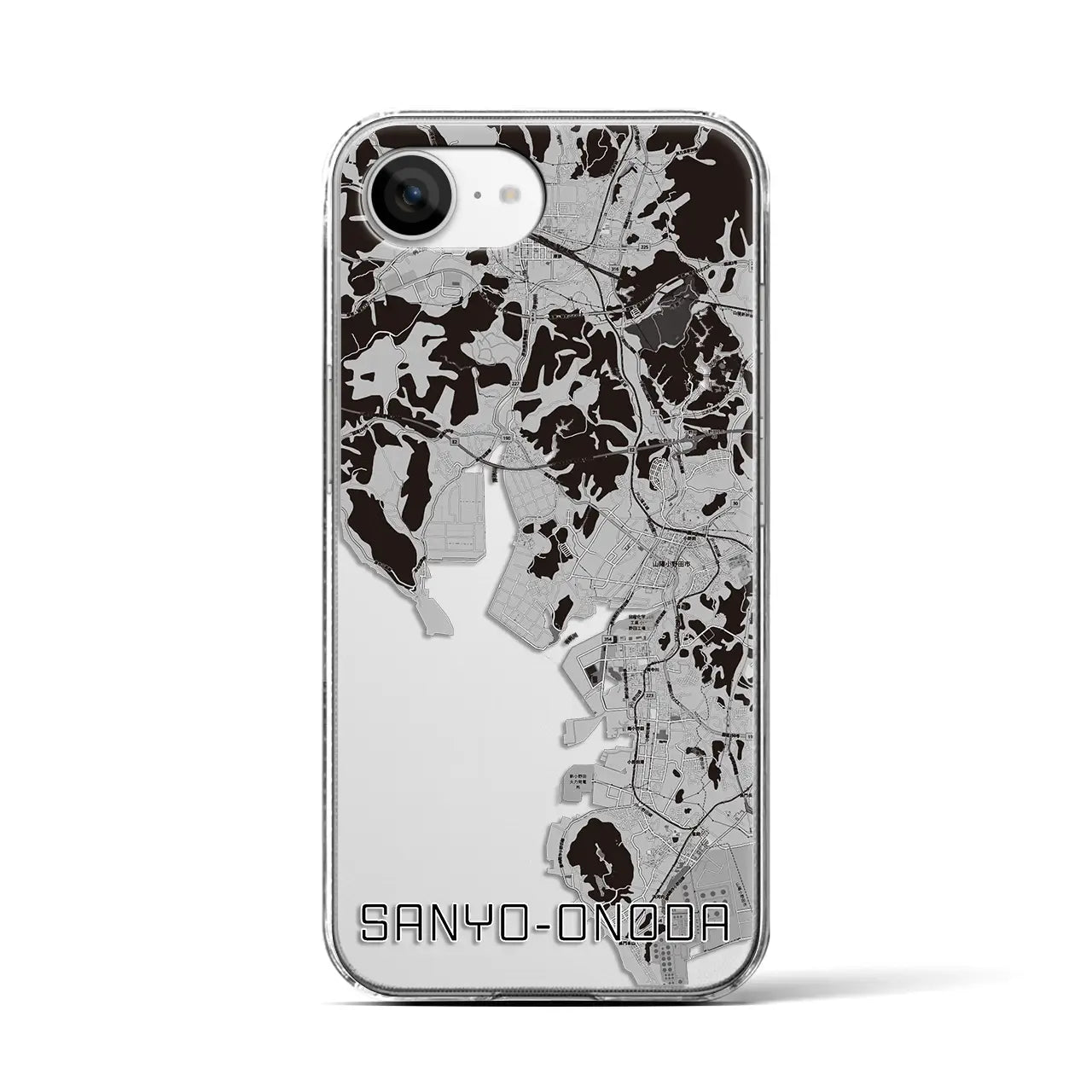 【山陽小野田(山口県)】地図柄iPhoneケース(クリアタイプ)