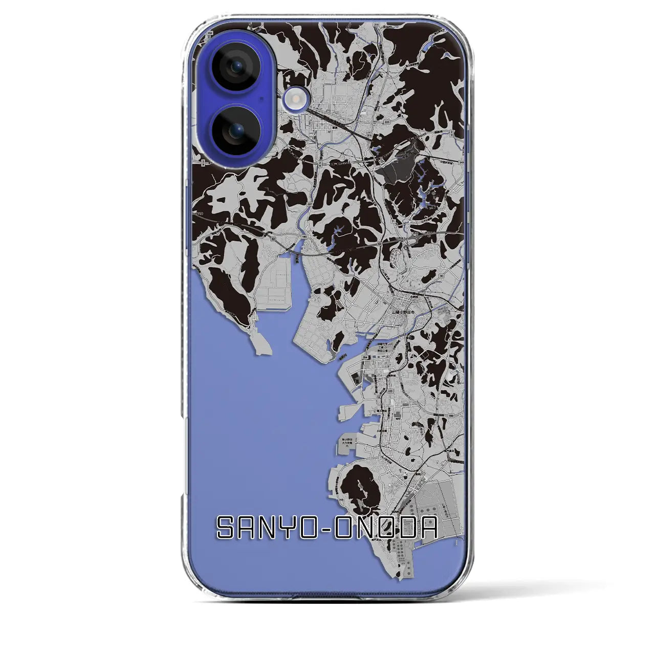 【山陽小野田(山口県)】地図柄iPhoneケース(クリアタイプ)