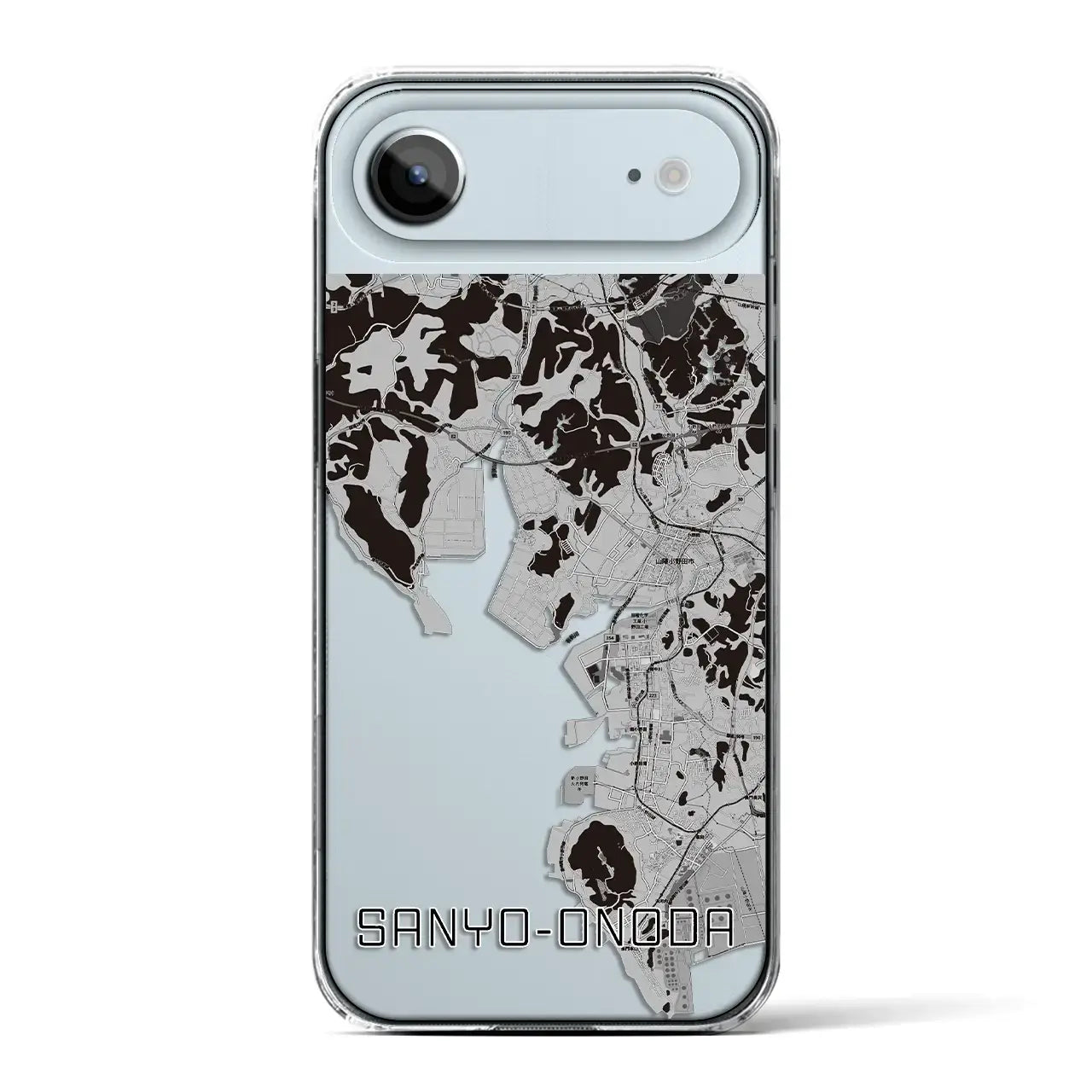 【山陽小野田(山口県)】地図柄iPhoneケース(クリアタイプ)