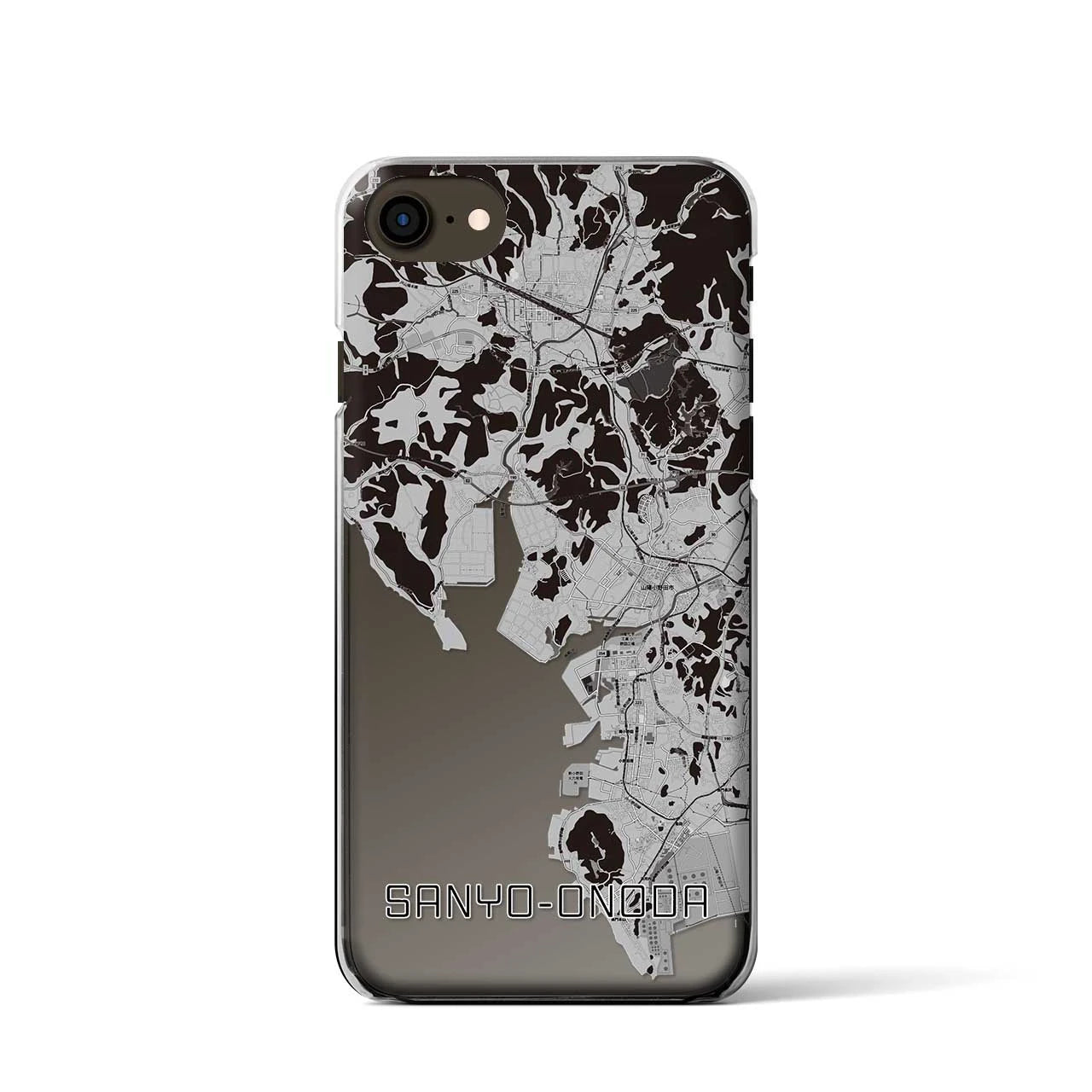 【山陽小野田(山口県)】地図柄iPhoneケース(クリアタイプ)